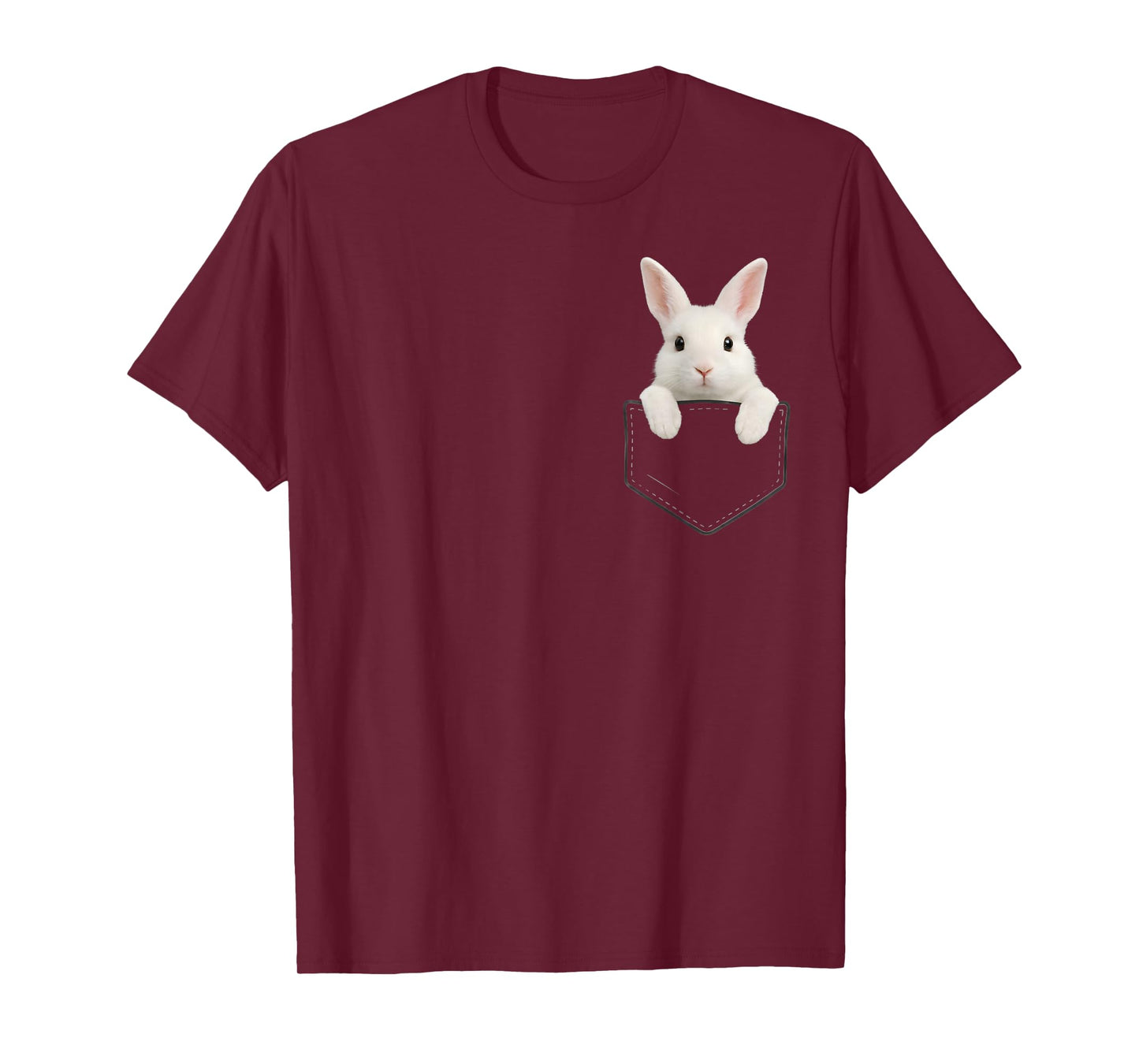 Cute Bunny Pocket Rabbit Easter Men Women Boys Girls Kids T-Shirt