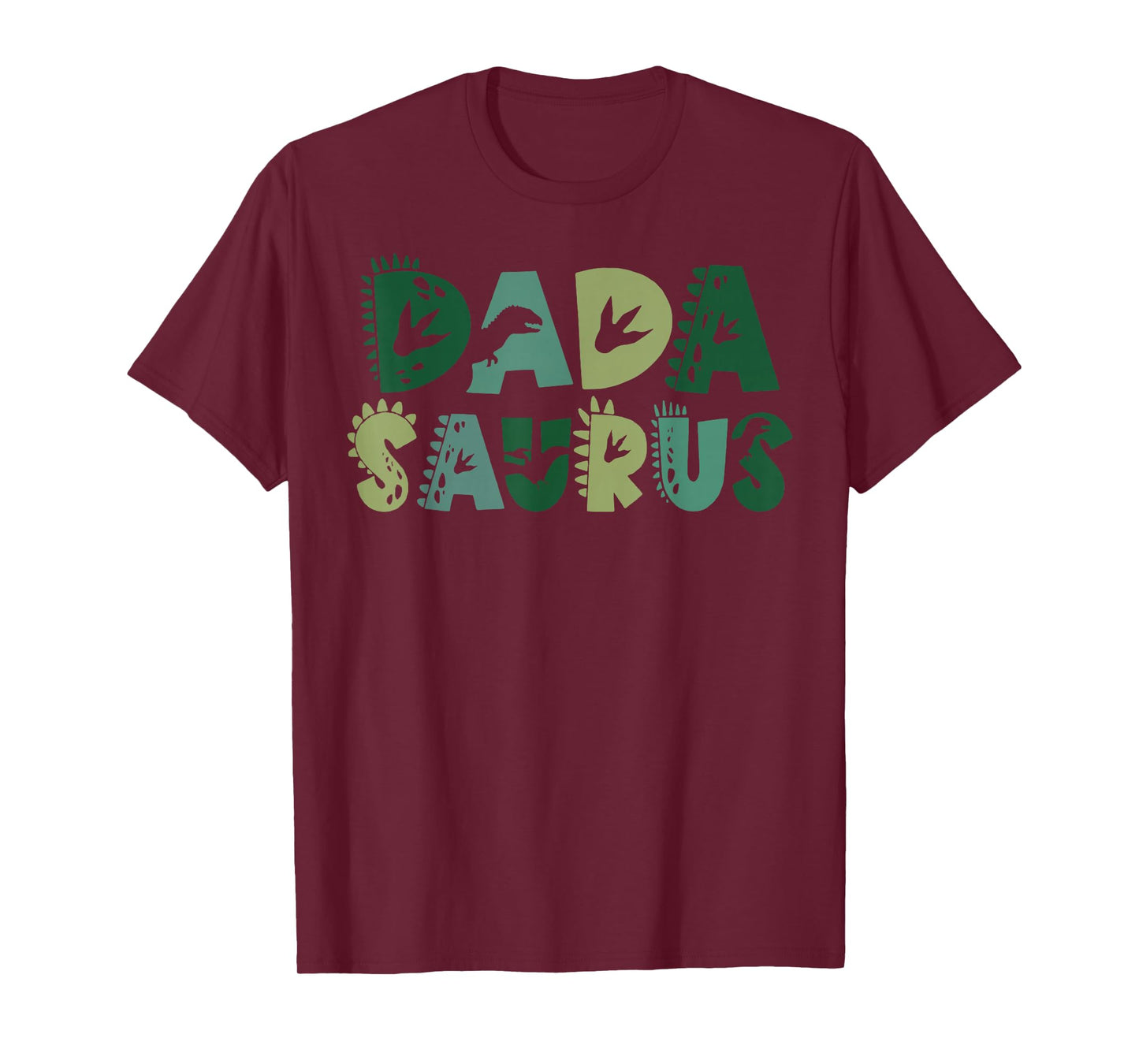 Dada Saurus Dad Dinosaur Three Rex Birthday Boy Girl Family T-Shirt