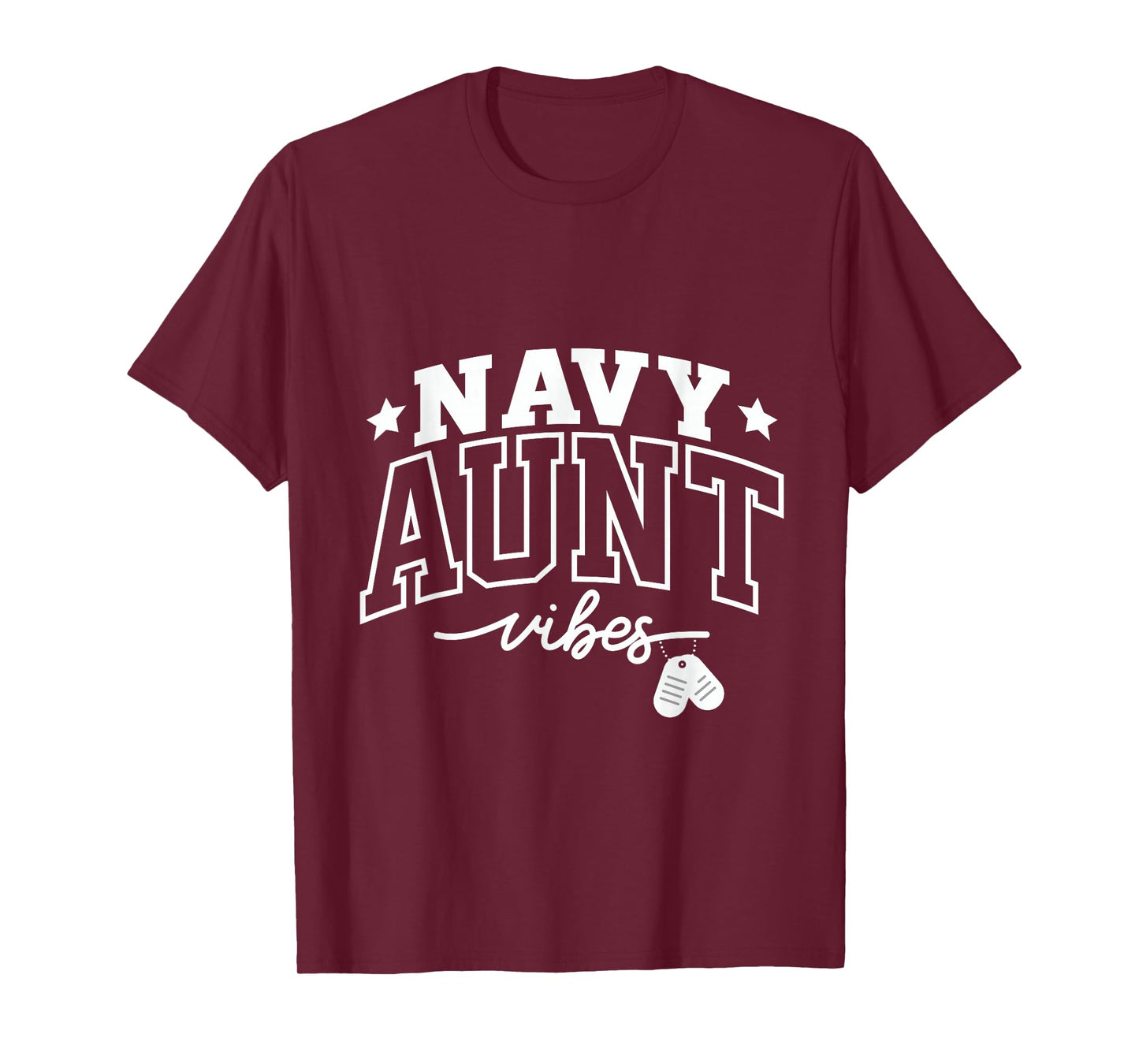 Navy Aunt Vibes: Proud Support and Strength T-Shirt