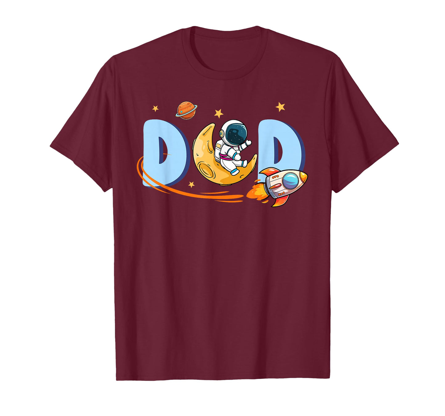 Dad of The Birthday Boys Space Astronaut Family Party Daddy T-Shirt
