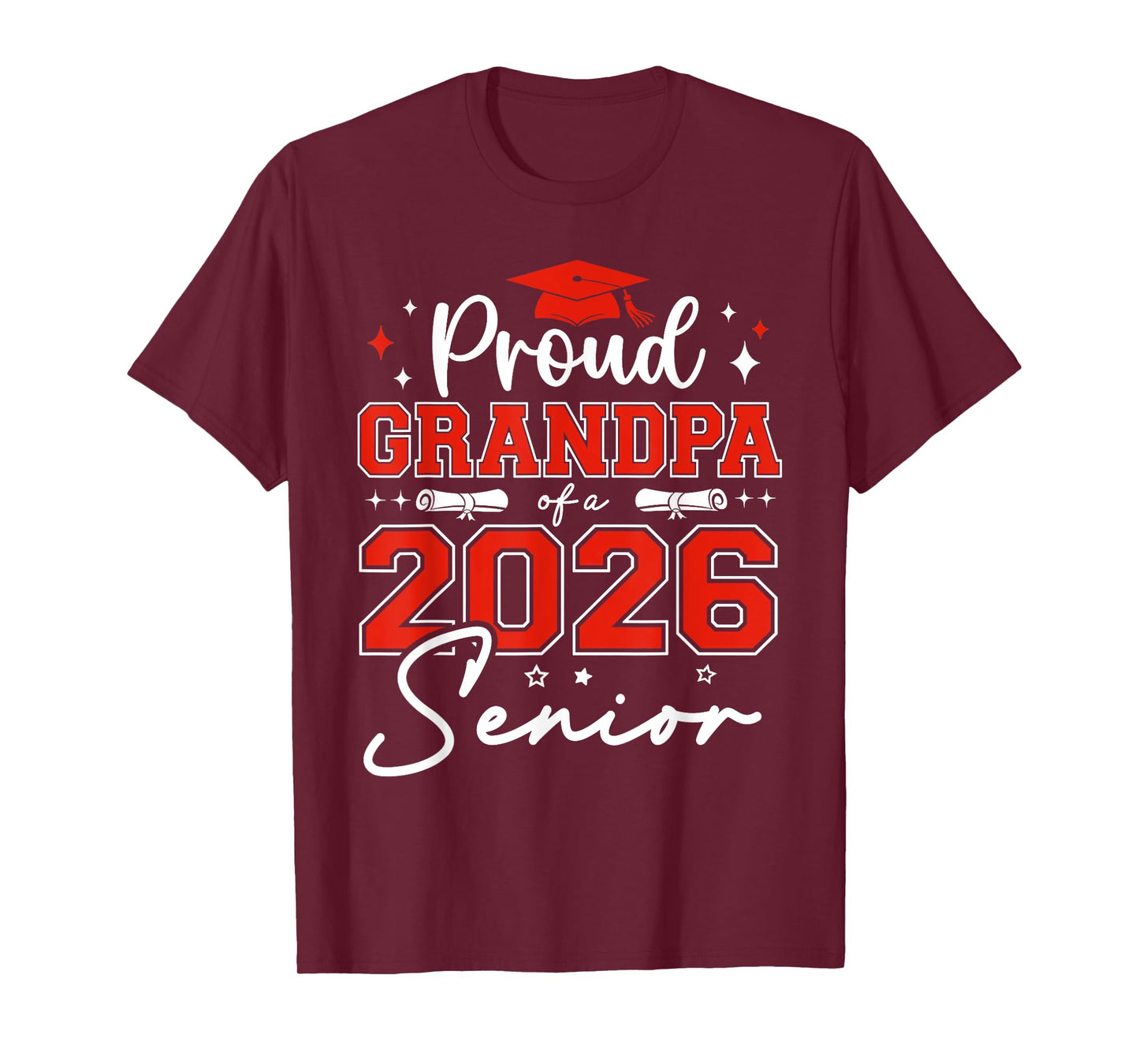 Senior 2026 Proud Grandpa of a 2026 Senior Graduate T-Shirt
