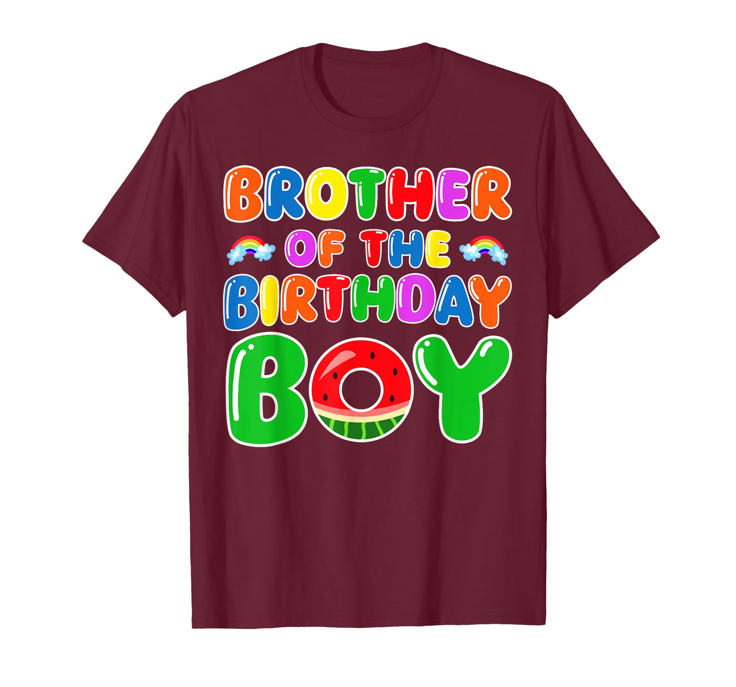 Funny Brother Of The Birthday Boy Watermelon Birthday Family T-Shirt