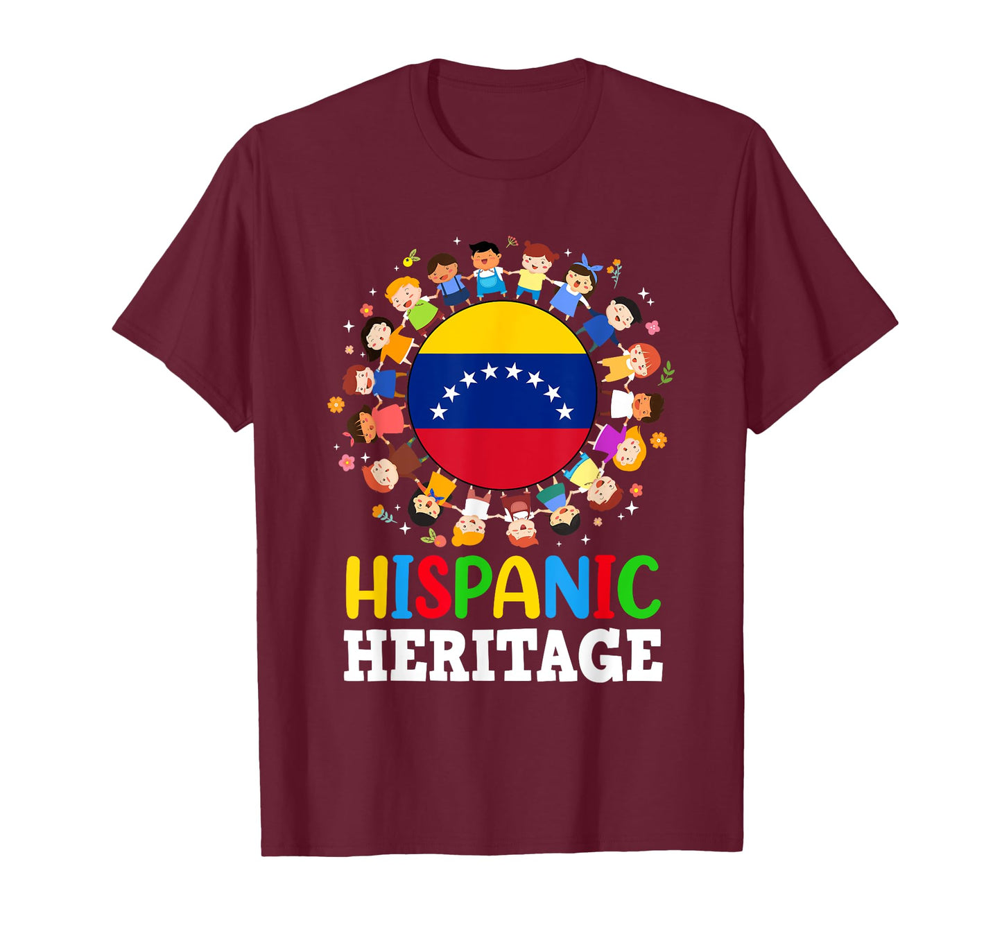 Hispanic Heritage Month Venezuelan Flag Venezuela Boys Girls T-Shirt
