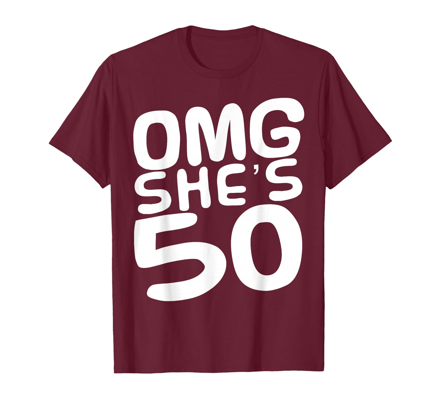 OMG She's 50th Birthday Crew 50 Year Old Birthday Squad T-Shirt