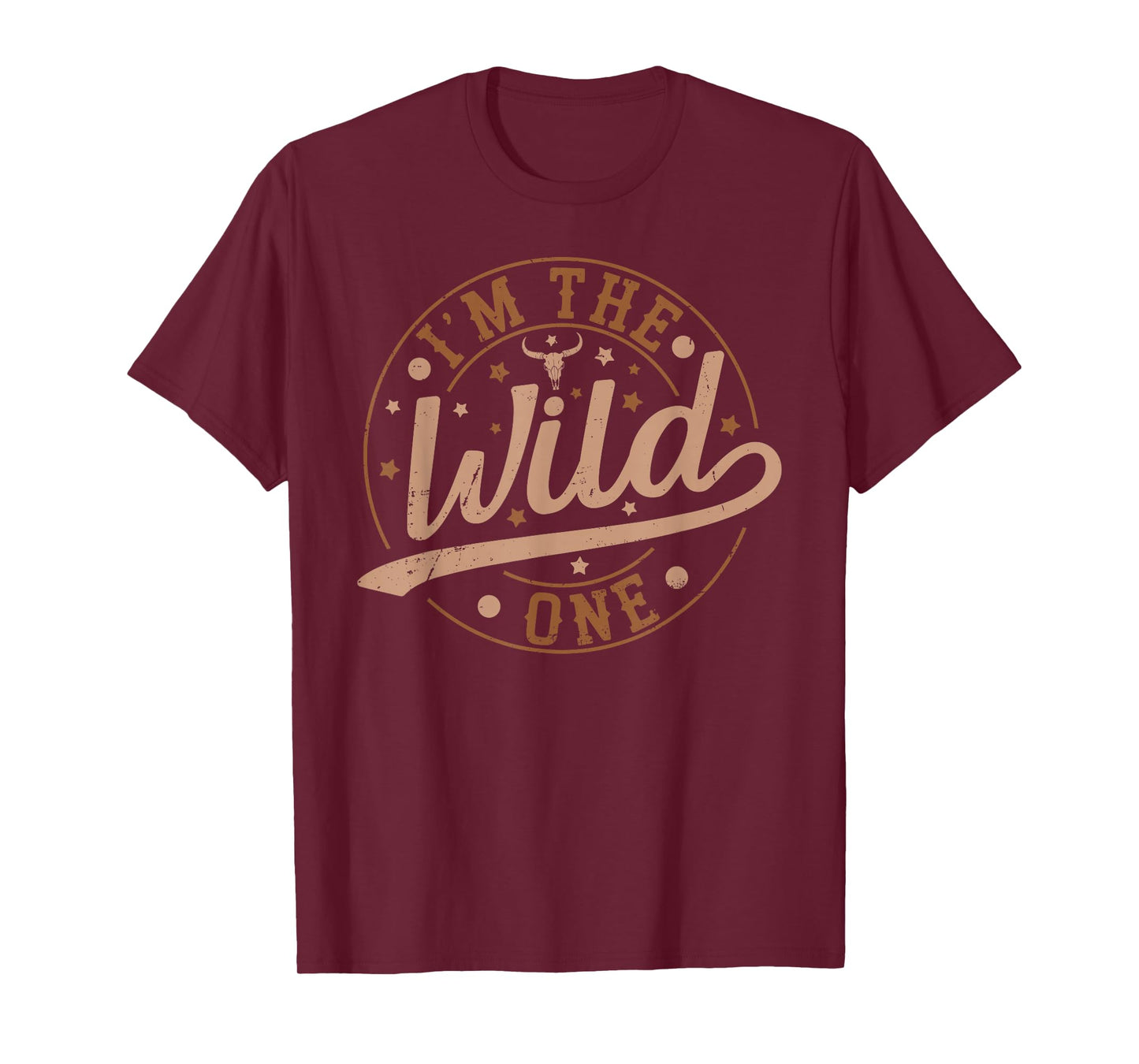 I'm The Wild One First Birthday Western Cowboy Family Boy T-Shirt