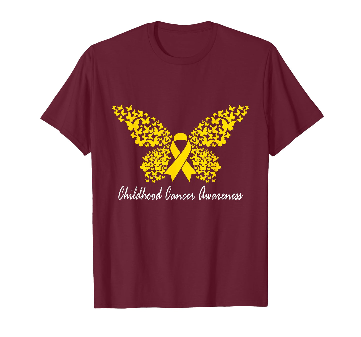 Childhood Cancer Awareness Butterfly T-Shirt