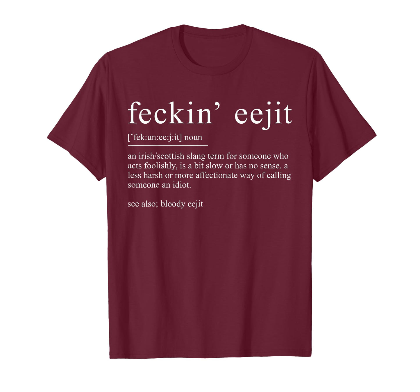 Retro Feckin' Eejit Paddy's Day St. Patrick's Day Shamrock T-Shirt
