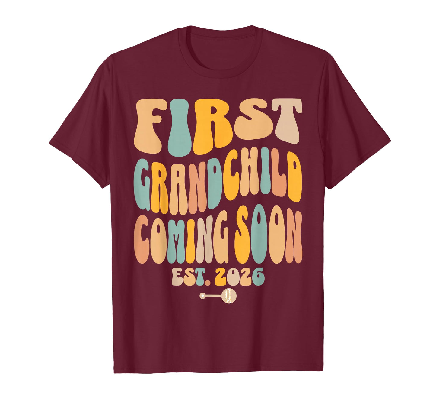 First Grandchild Coming Soon 2026 Baby Announcement T-Shirt