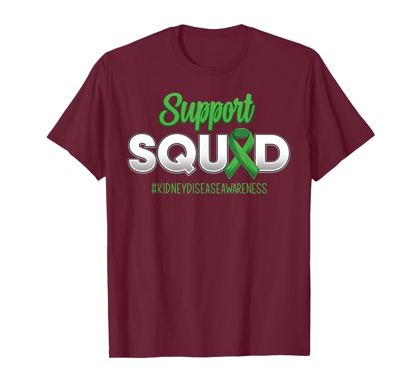 Support Squad Kidney Disease Awareness Fighting Men Women T-Shirt