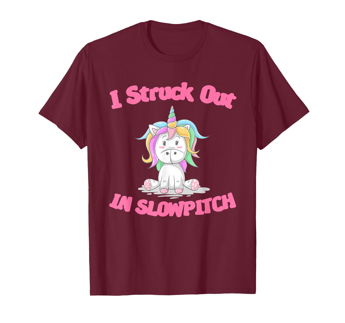 Funny Softball Gag Tee I Struck Out in Slowpitch Embarassing T-Shirt