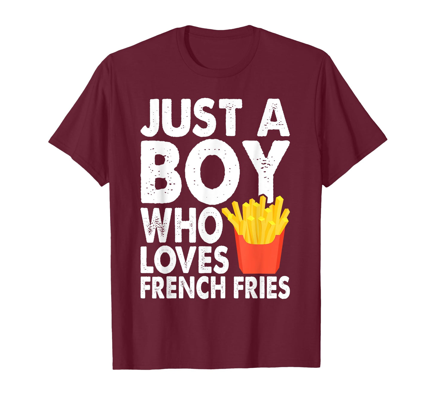 Cute Just A Boy Who Loves French Fries Boys Kids Toddler T-Shirt