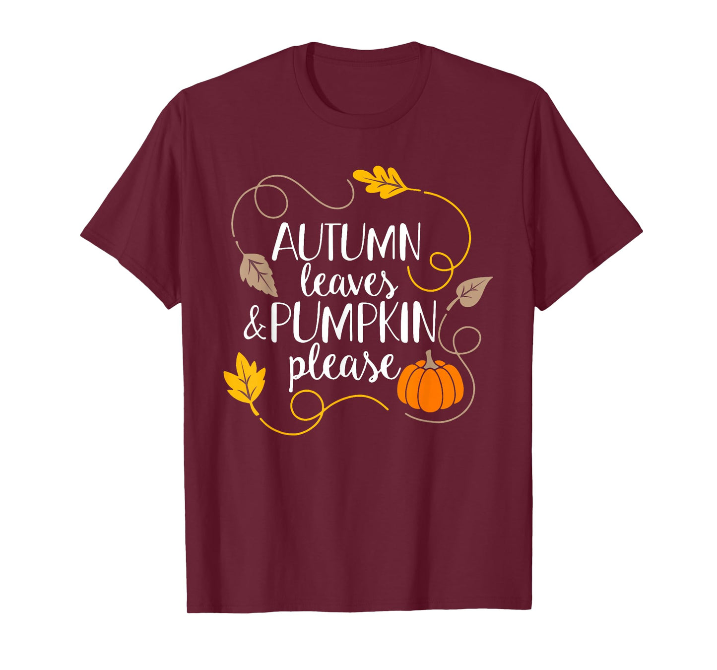 Hello Fall Pumpkin Autumn Leaves Pumpkin Please Fall Season T-Shirt