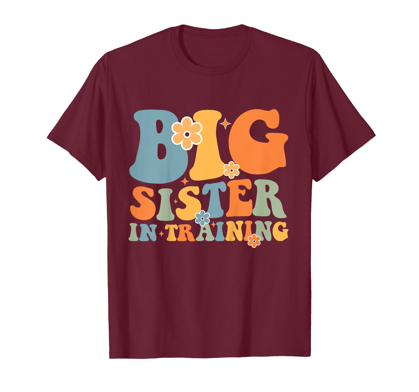 Kids Big Sister In Training Retro Groovy Kids Toddler T-Shirt