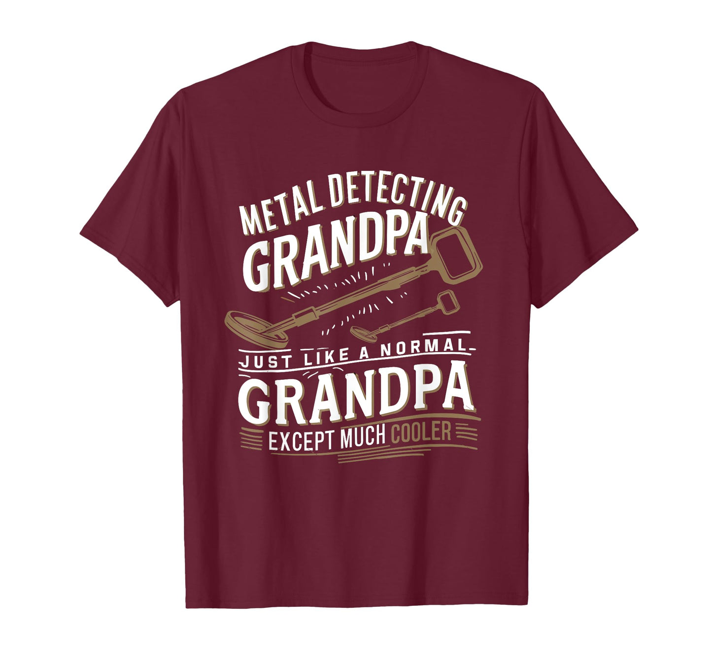 Grandpa Metal Detecting Treasure Hunter Metal Detector T-Shirt