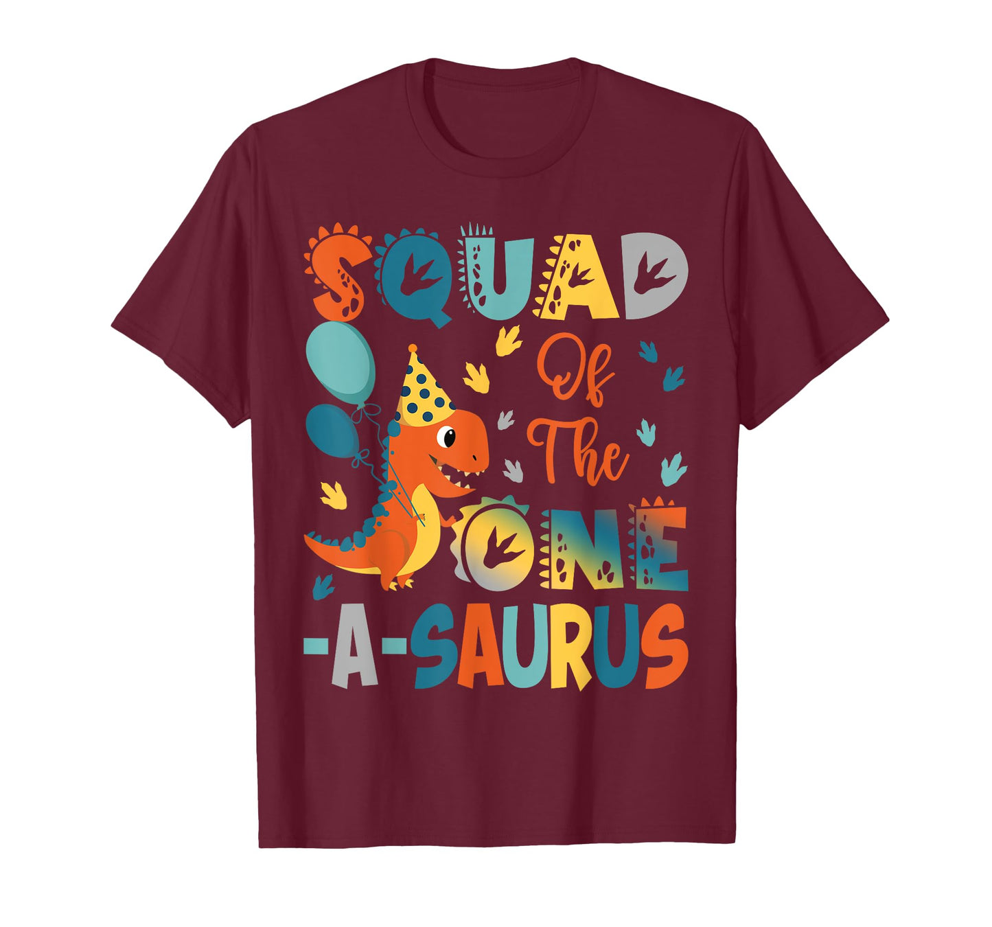 Squad Of The One-A-Saurus 2Nd Birthday Dinosaur Party T-Shirt