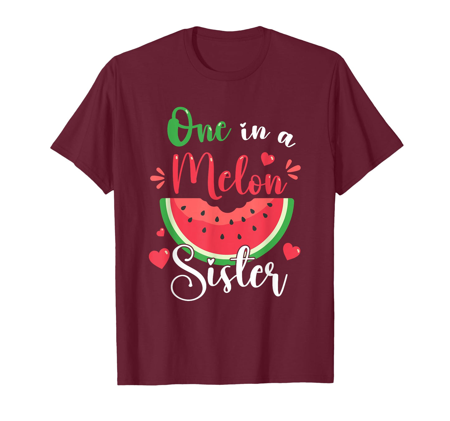 One In A Melon Sister Summer Birthday Party Matching Family T-Shirt