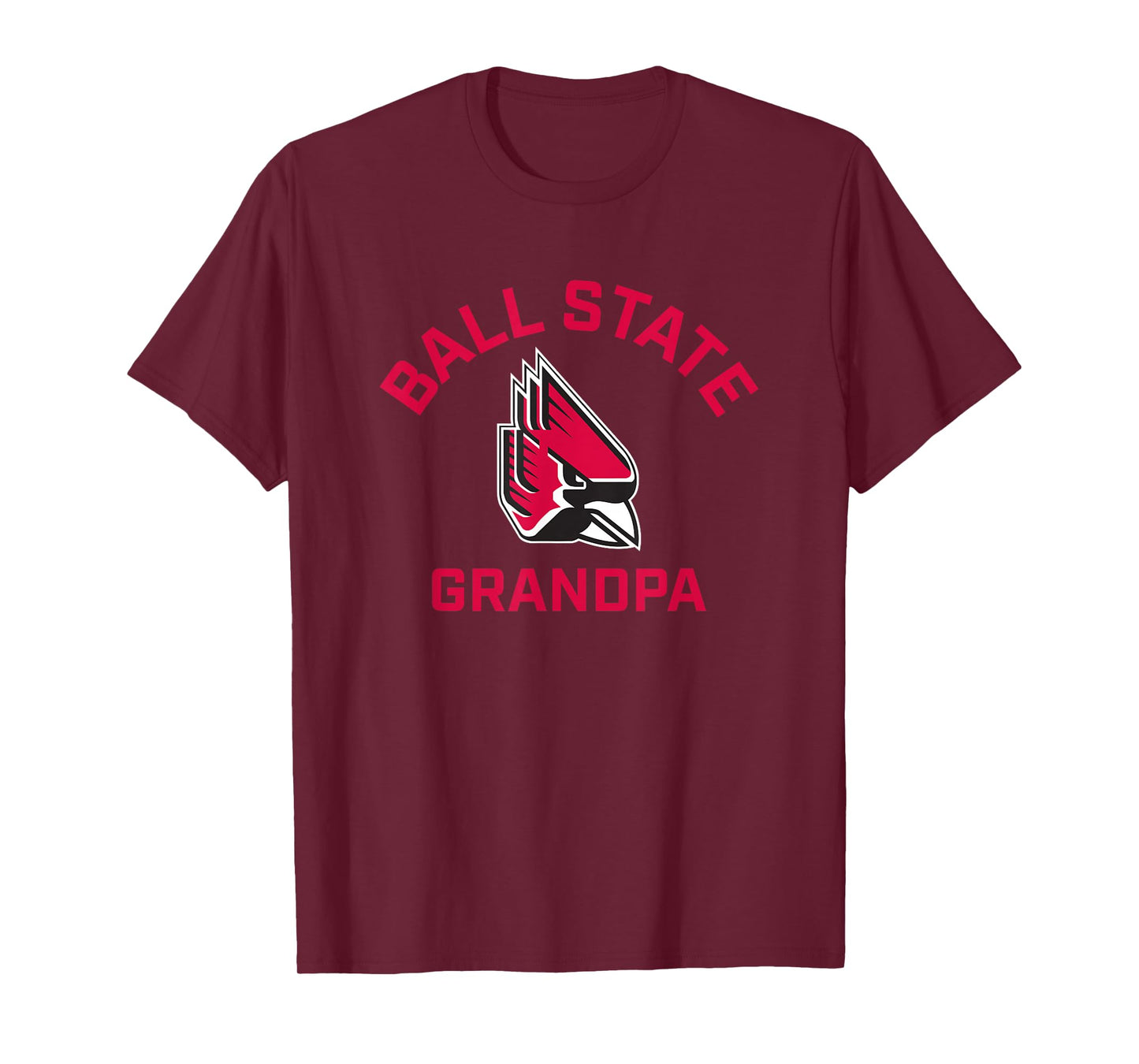 Ball State University Cardinals Arched Grandpa T-Shirt