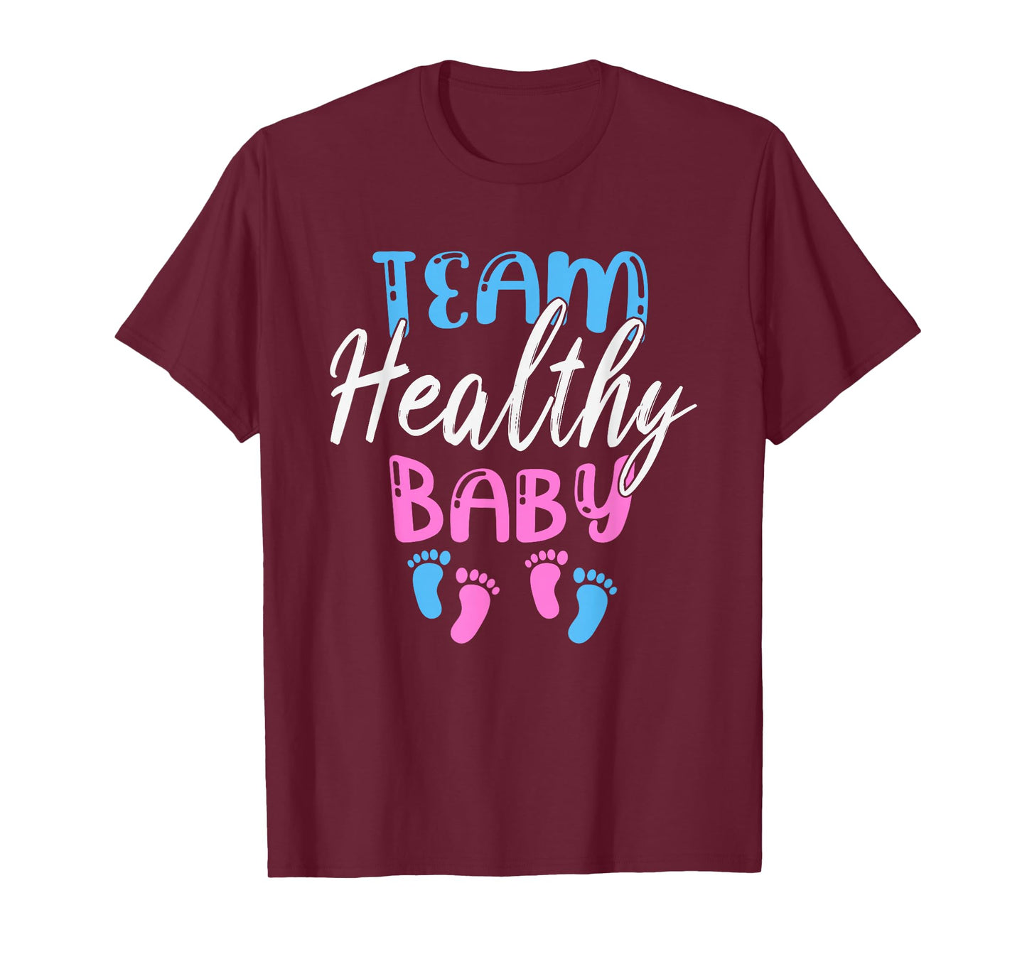 Funny Team Boy Girl Healthy Baby Shower Gender Reveal Party T-Shirt