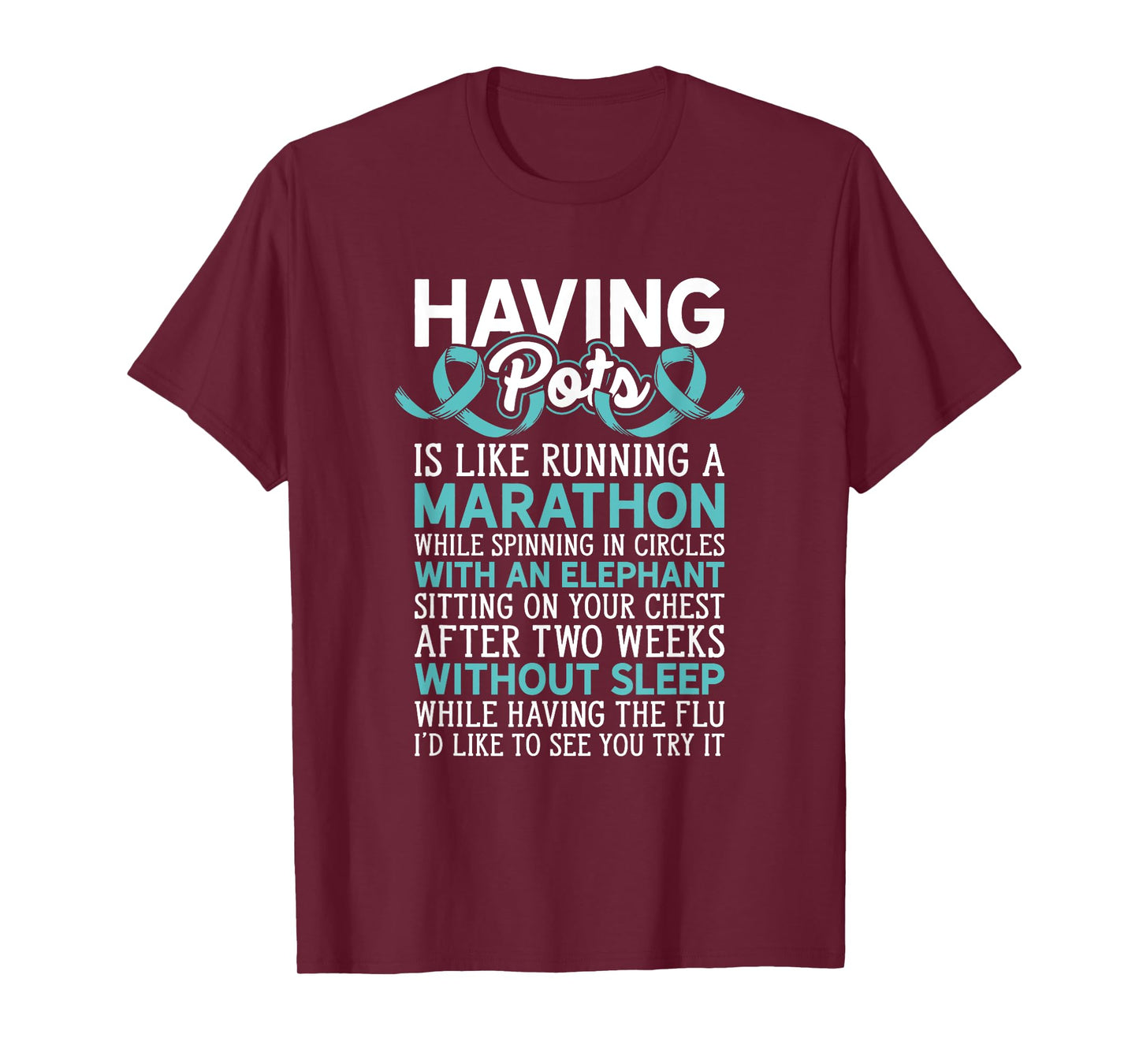 Warrior Having Pots Dysautonomia Awareness Dysautonomia T-Shirt, Small, Black