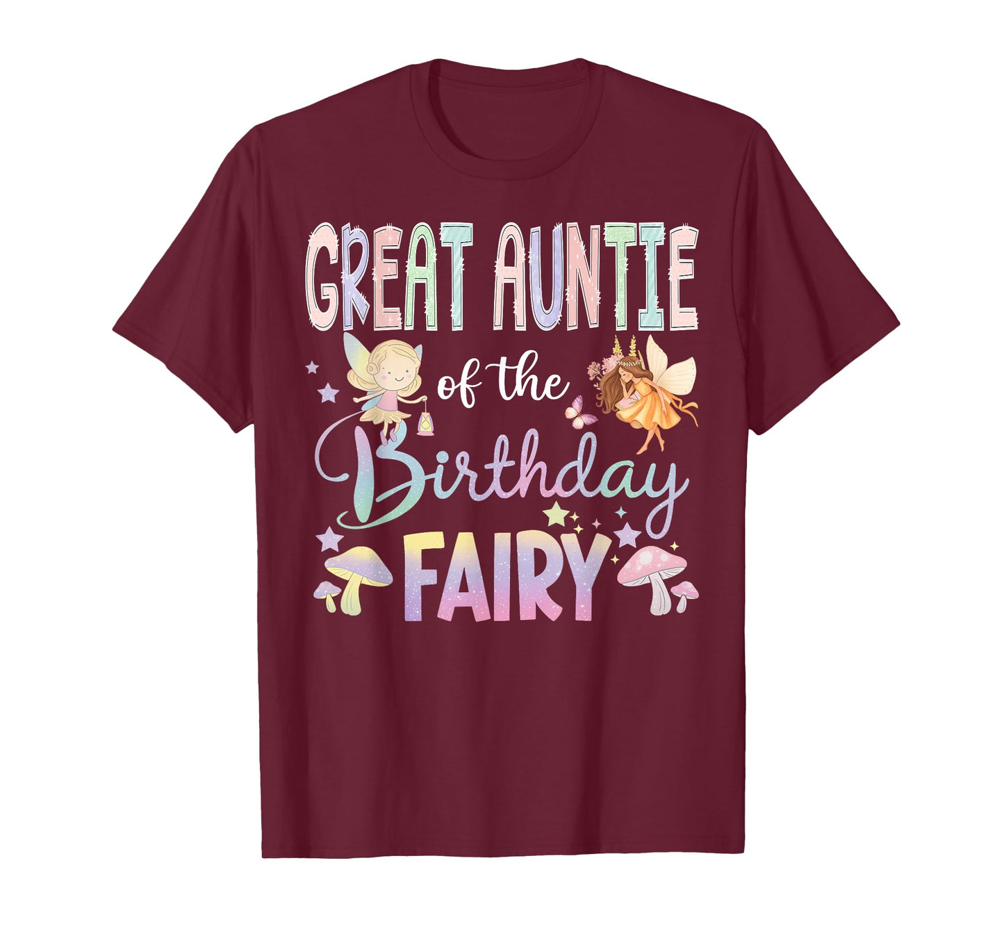 Great Auntie Of The Birthday Fairy Little Girl Magical T-Shirt