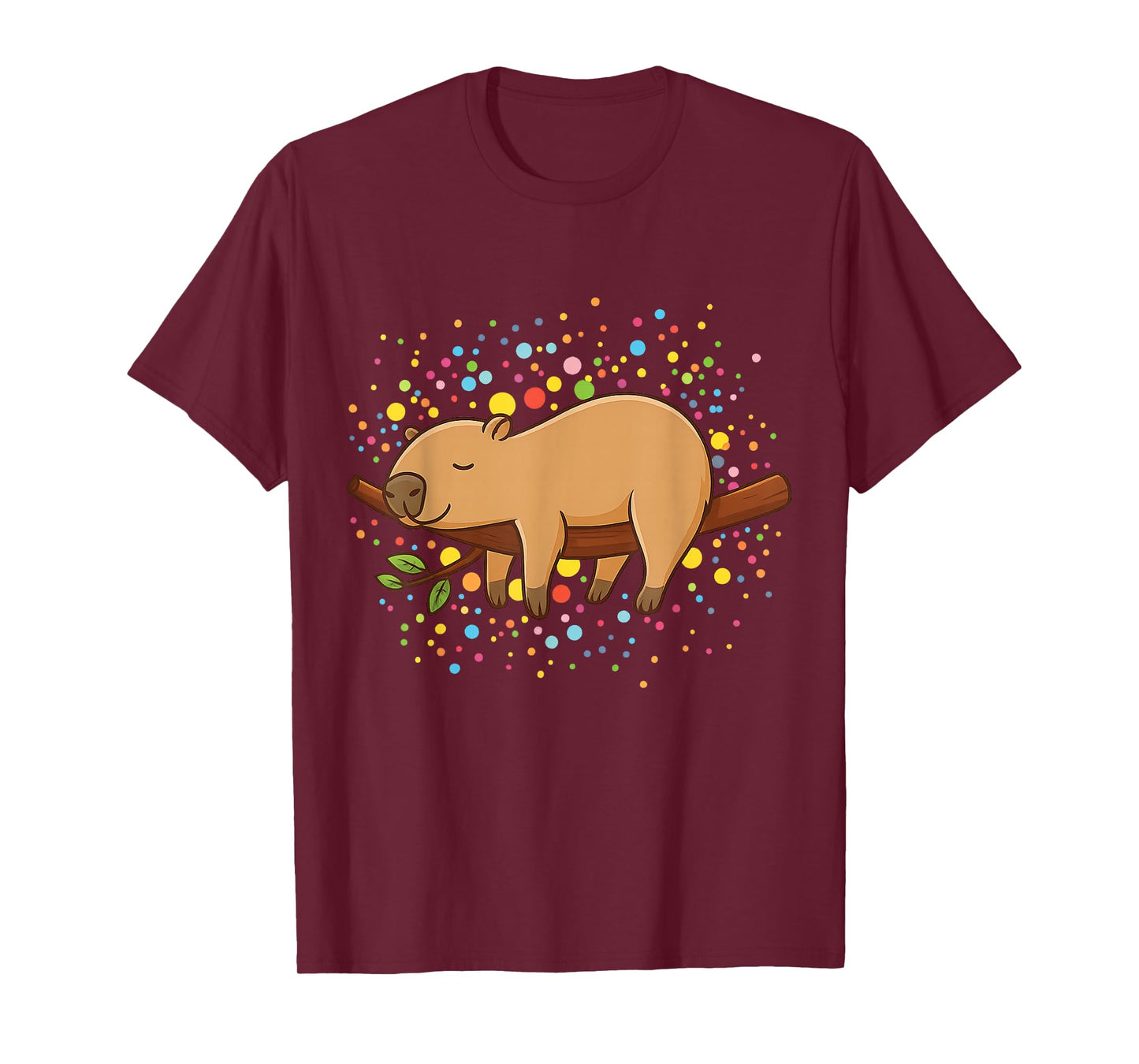 Happy Dot Day Funny Capybara Kids Toddler Polka Dots T-Shirt