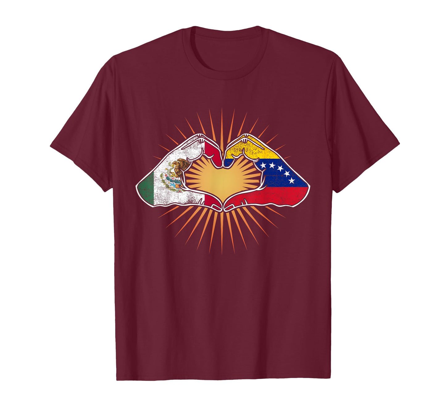 Mexico and Venezuela. Heart Hands T-Shirt