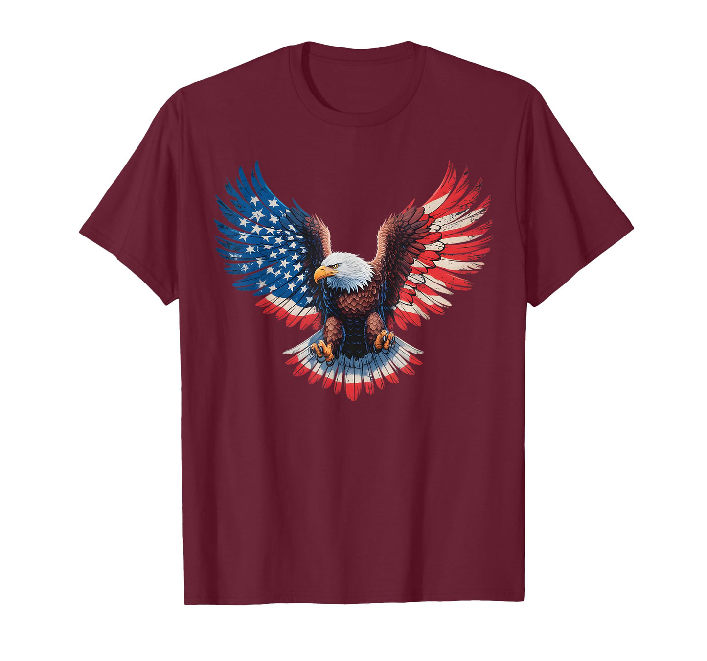 American Flag Bald Eagle Patriotic Pride 4th of July USA T-Shirt
