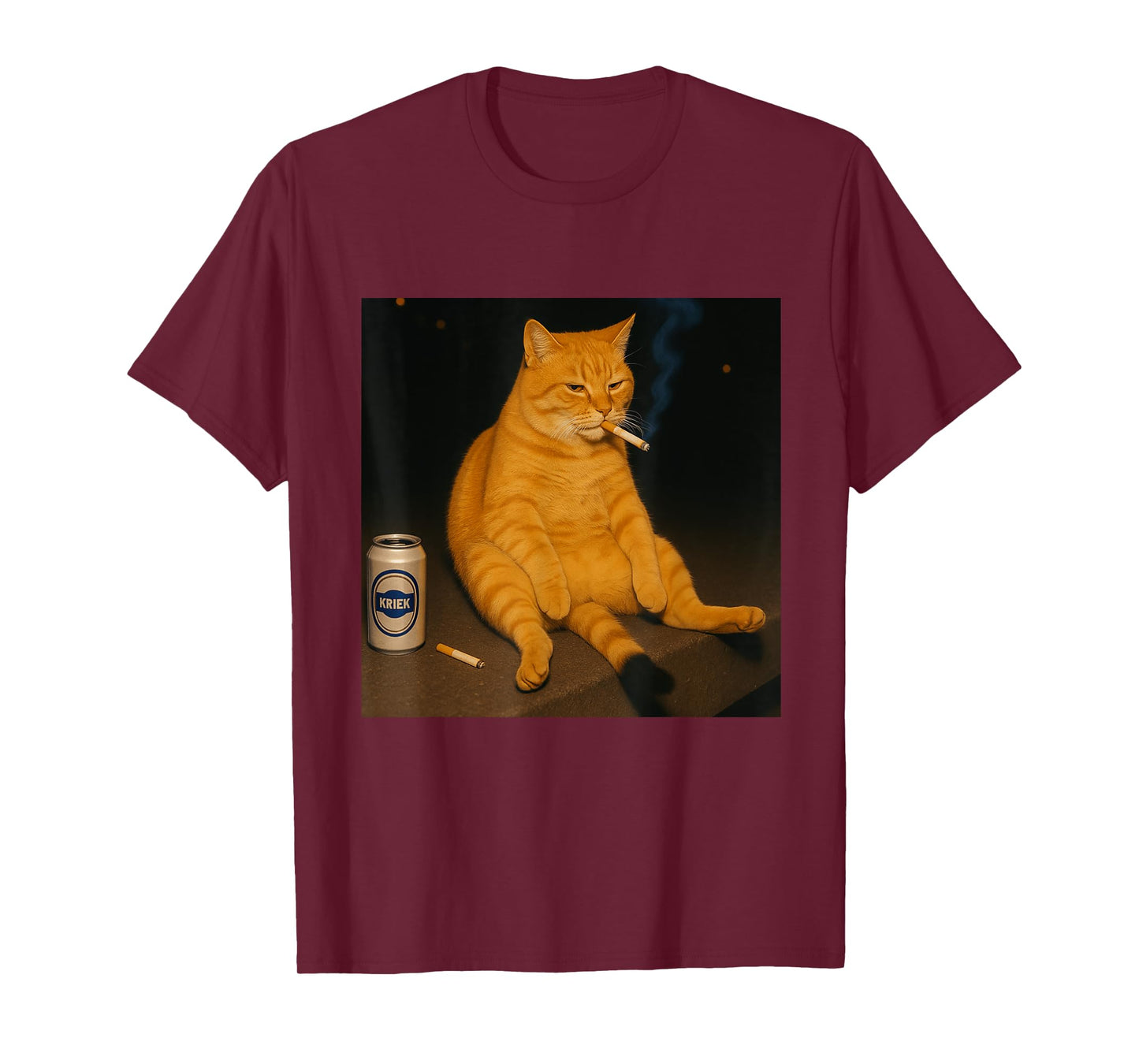 Funny Smoking Cat Meme T-Shirt