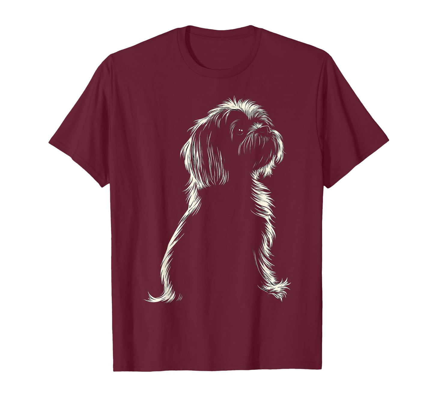 Lhasa Apso Dog Motif Pet Artwork Lhasa Apso Men Women Kids T-Shirt