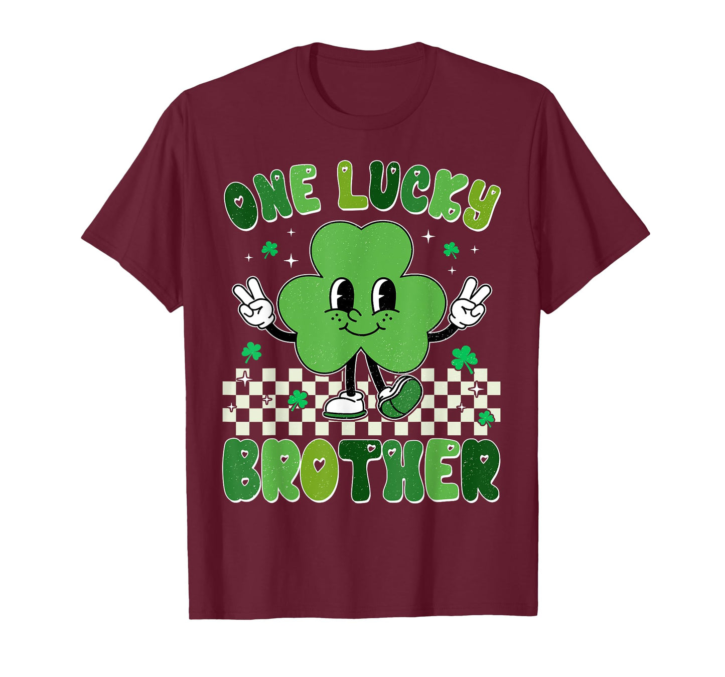 One Lucky Brother St Patrick's Day Shamrock Kids Boy Toddler T-Shirt