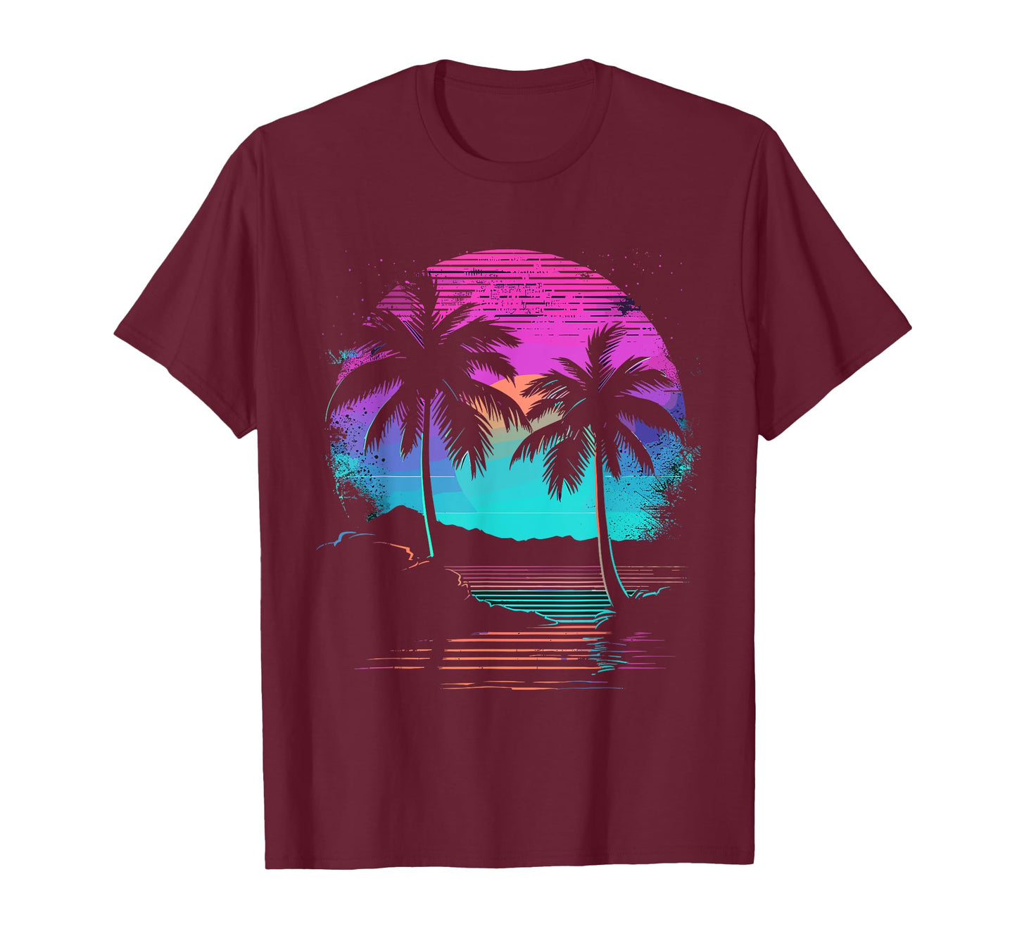 Retro Vintage Sunset Palm Tree T-Shirt