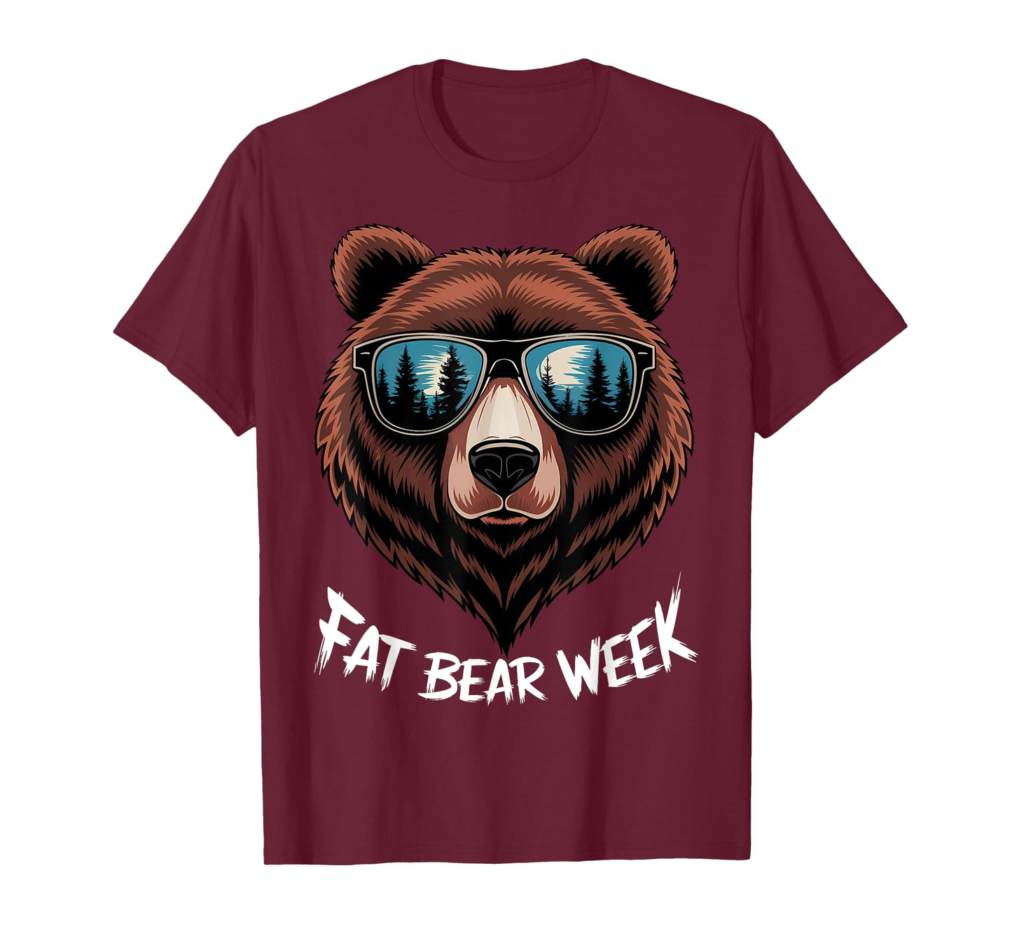 Fat Bear Week Retro Bear Sunglasses Nature Lovers T-Shirt