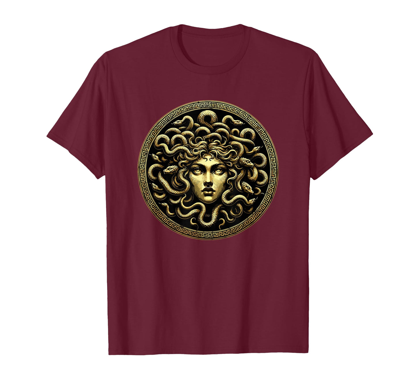 Medusa Head Myth Gorgon Snake Hair Greek Mythology Royal T-Shirt