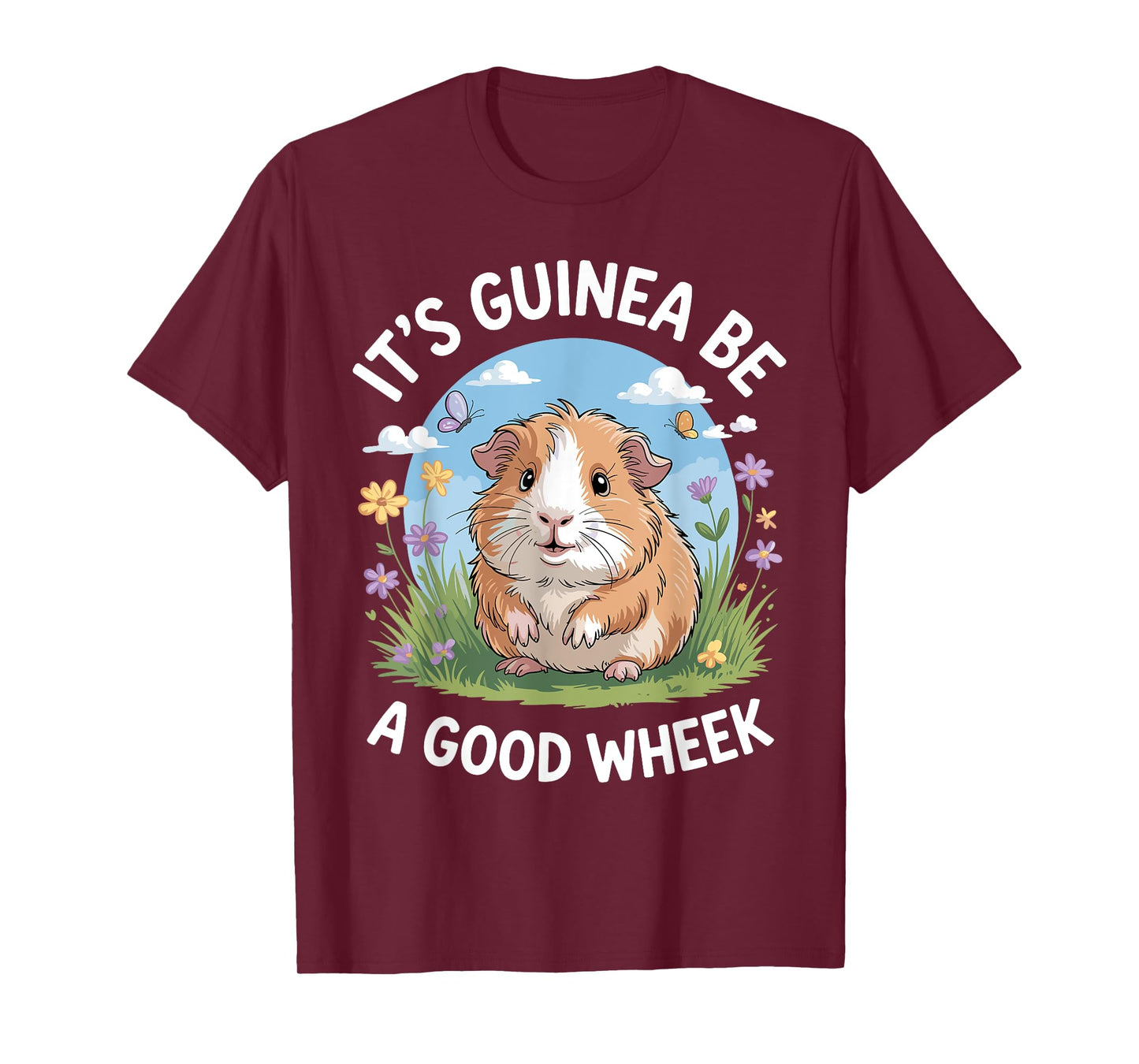 Funny Guinea Pig Art for Men Women Kids Guinea Pig Lovers T-Shirt