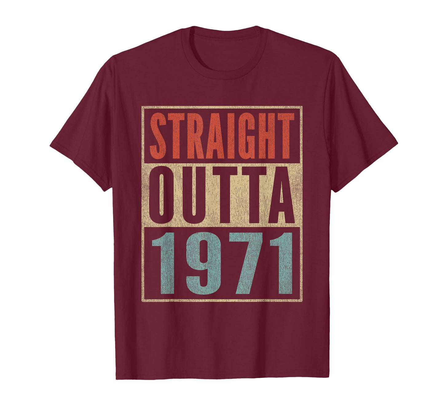 Straight Outta 1971 Funny 54th Birthday 54 Years Born 1971 T-Shirt
