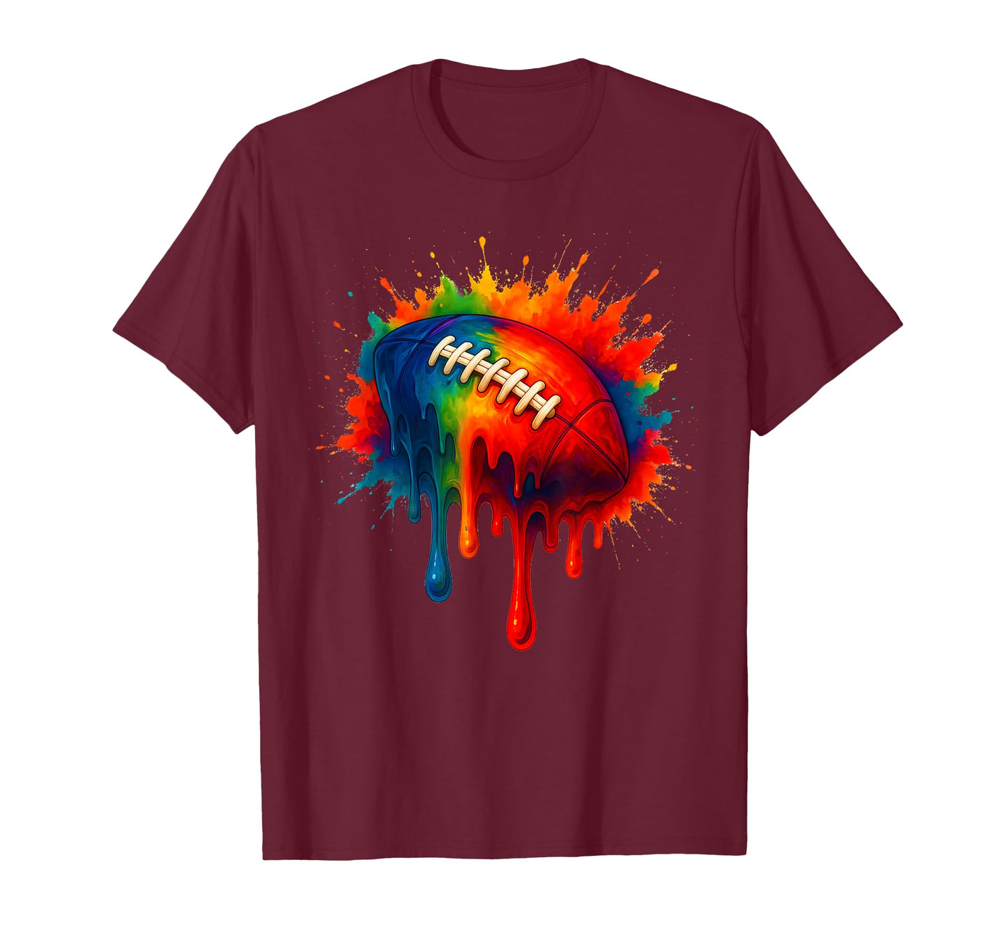 Retro Football Player Touchdown Center Coach Boys Kids Men T-Shirt