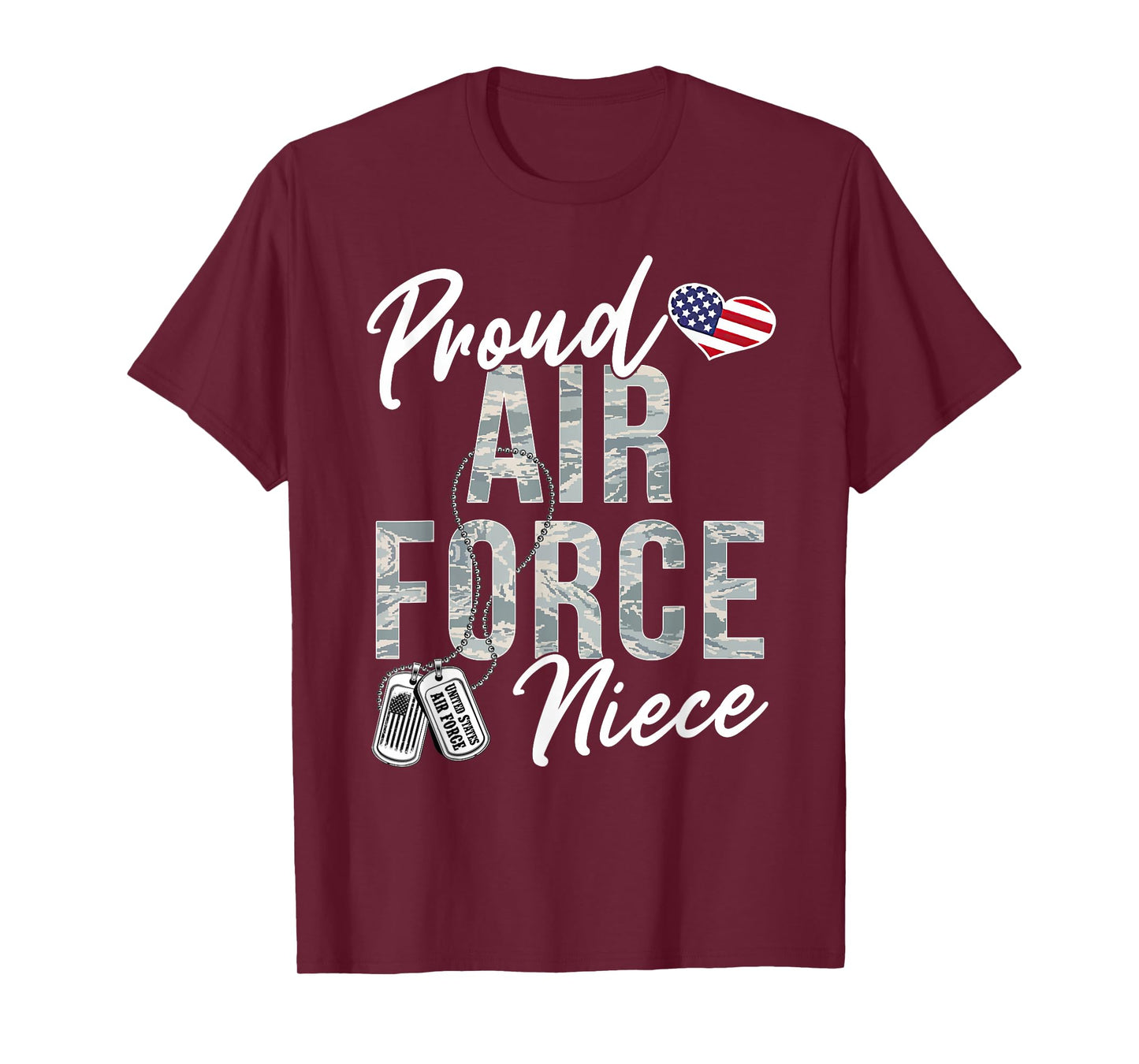 Proud Air Force Niece US Air Force Graduation Niece Tee T-Shirt