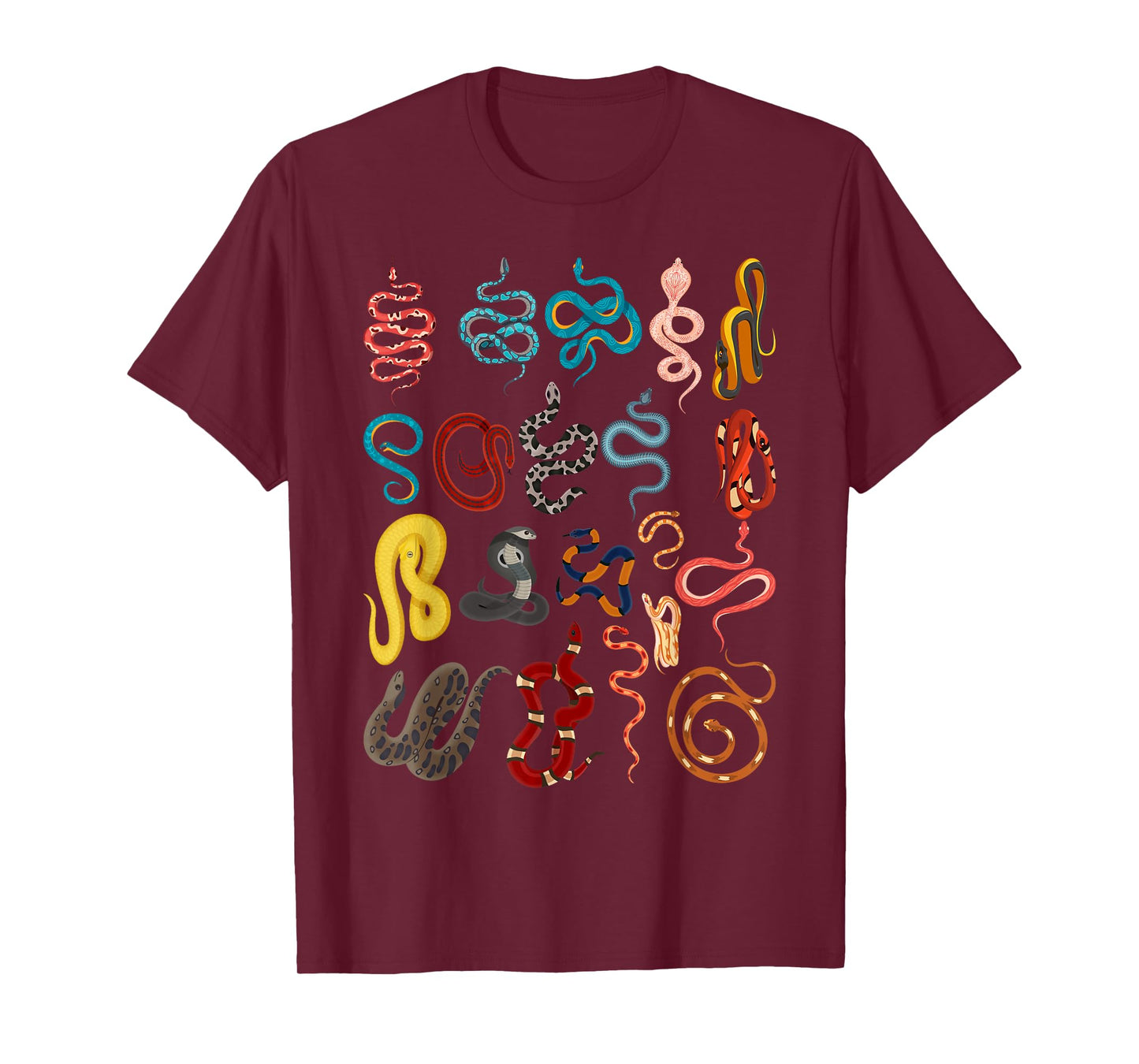 Types Of Snakes Educational Herpetologist Kids Boys Girls T-Shirt