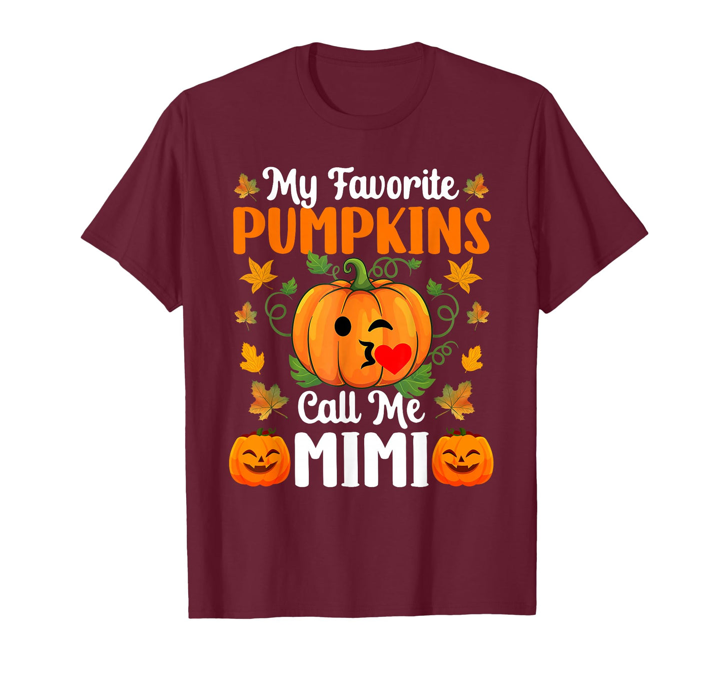 My Favorite Pumpkins Call Me Mimi Funny Halloween T-Shirt