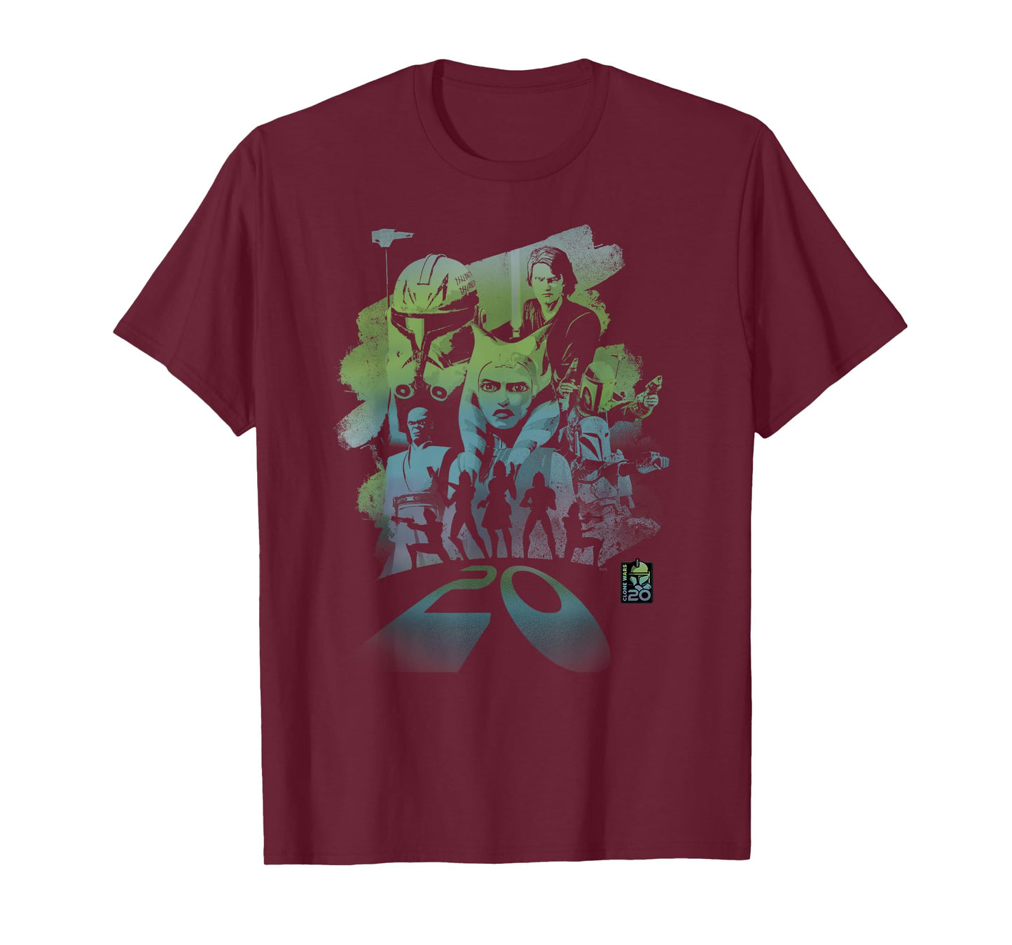 Star Wars Clone Wars 20th Anniversary Ahsoka and Captain Rex T-Shirt