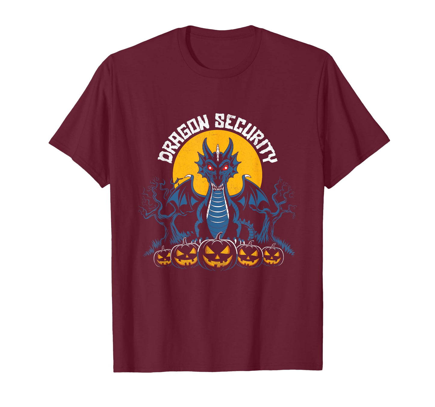 Dragon Security Halloween Funny Mom Dad Parent Men Women T-Shirt