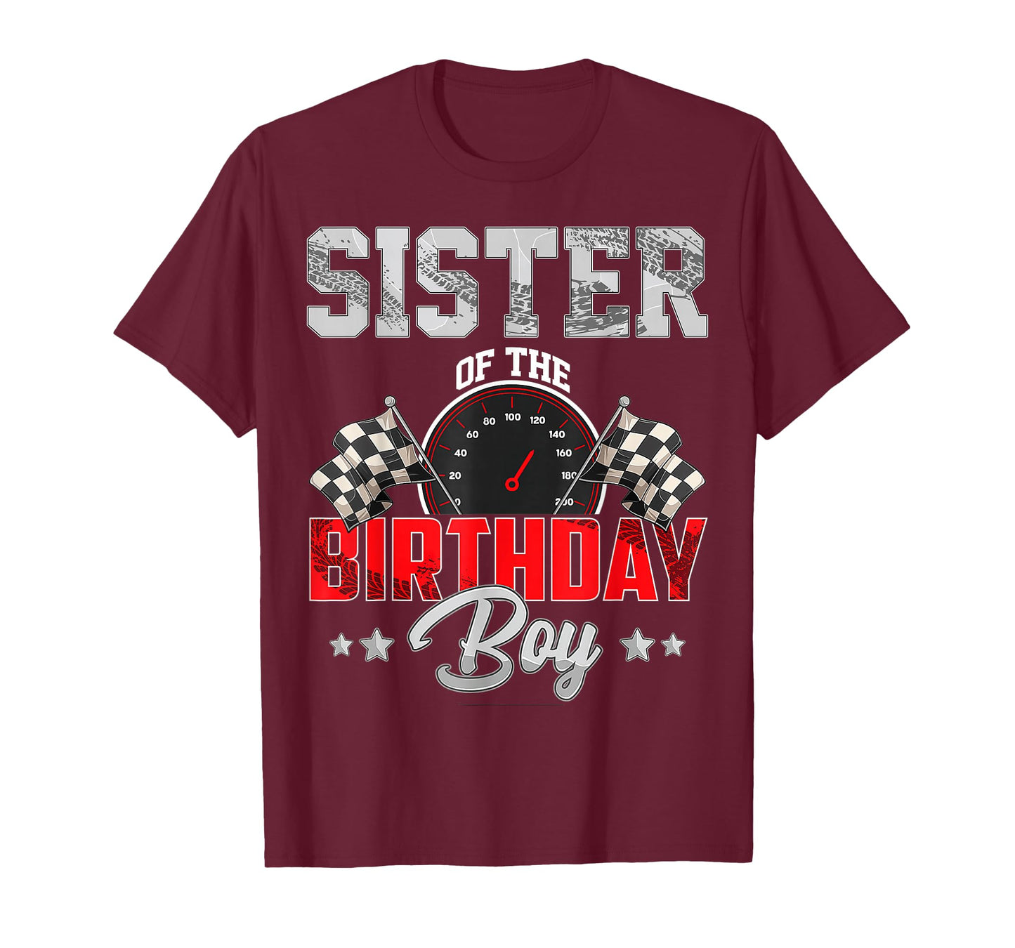 Sister Of The Birthday Boy Race Car Racing Car Driver T-Shirt