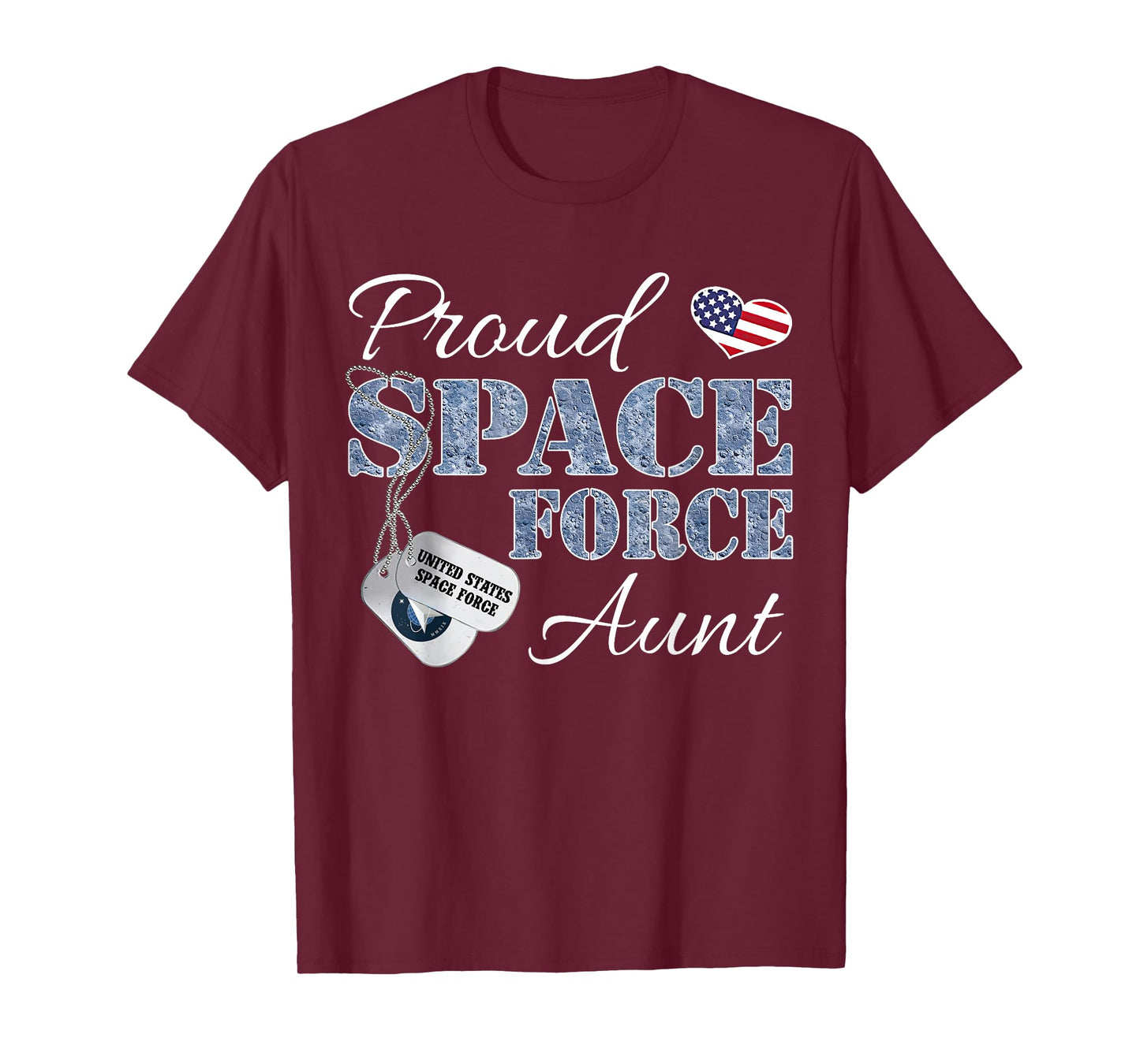 Proud Space Force Aunt Space Force Graduation Tee T-Shirt