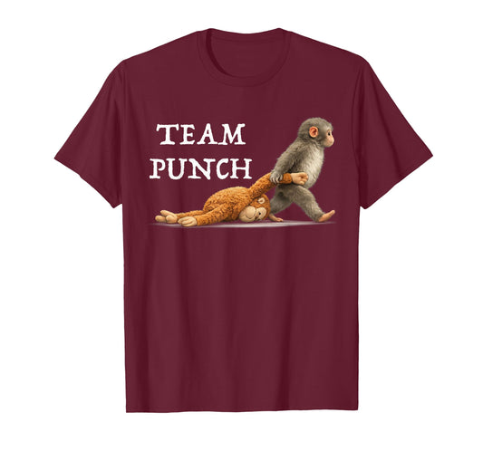 Men Women Kids Cute Monkey Punch T-Shirt