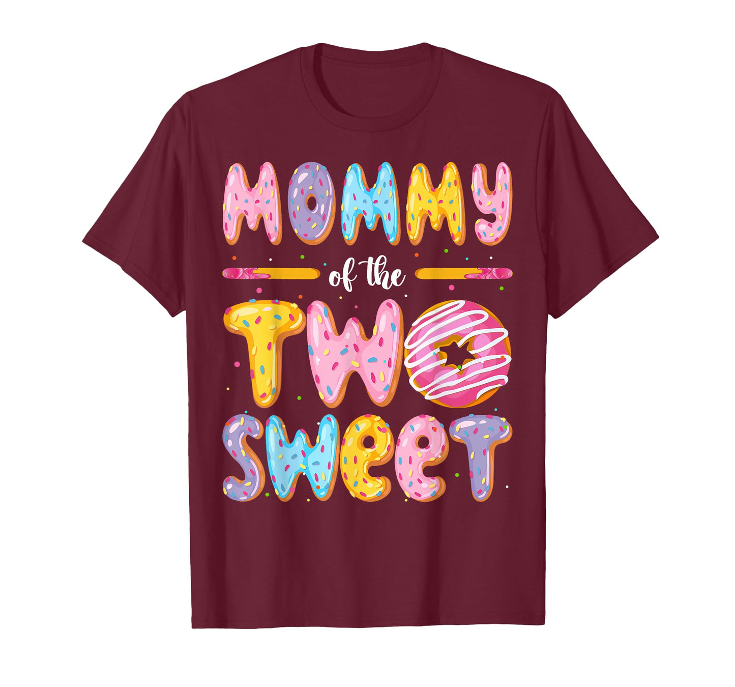 Mommy Of The Two Sweet Donut 2Nd Birthday Boy Girl T-Shirt