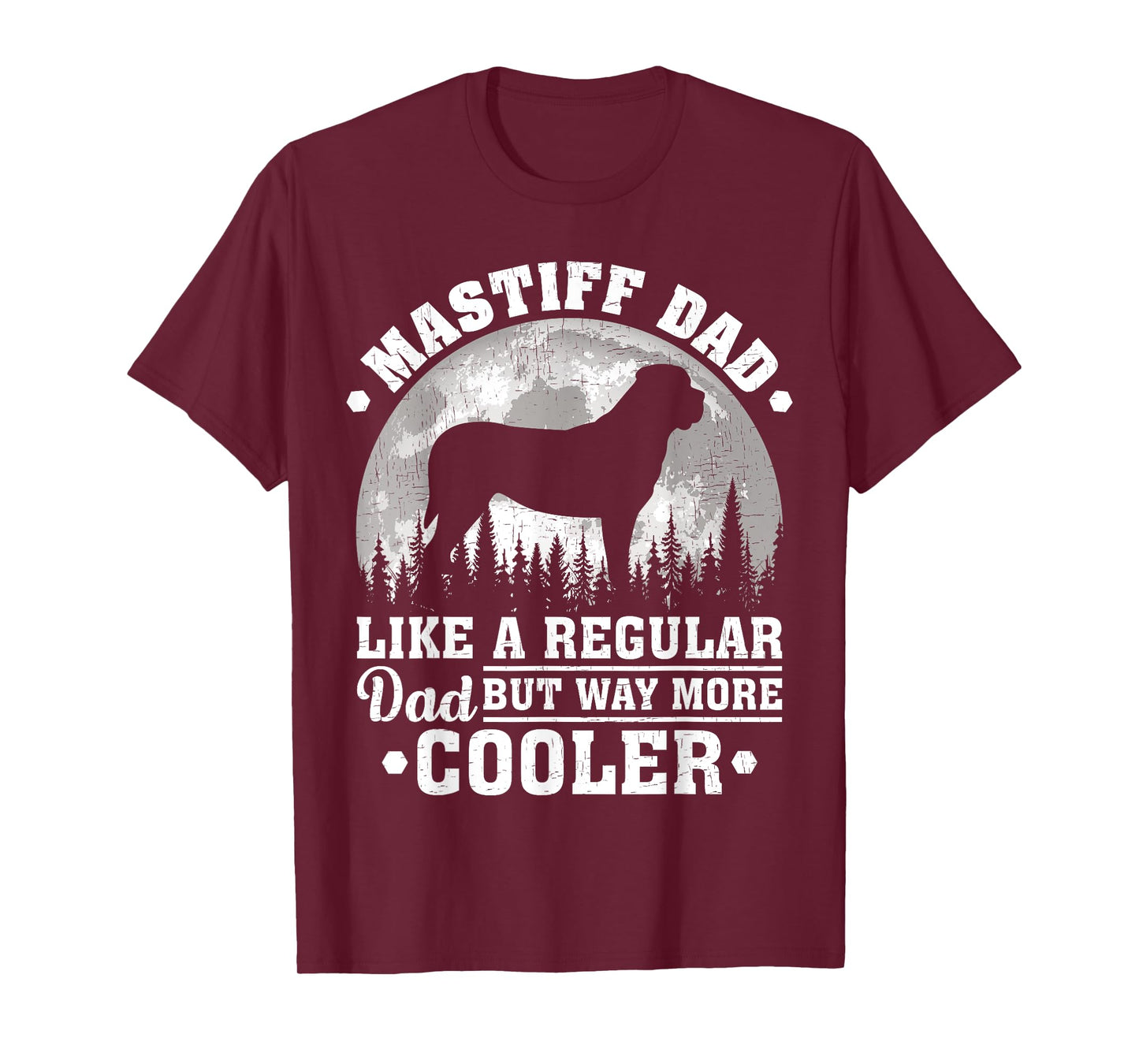 Mastiff Dad Like A Regular Dad Funny Mastiff Dog Fathers Day T-Shirt for Men