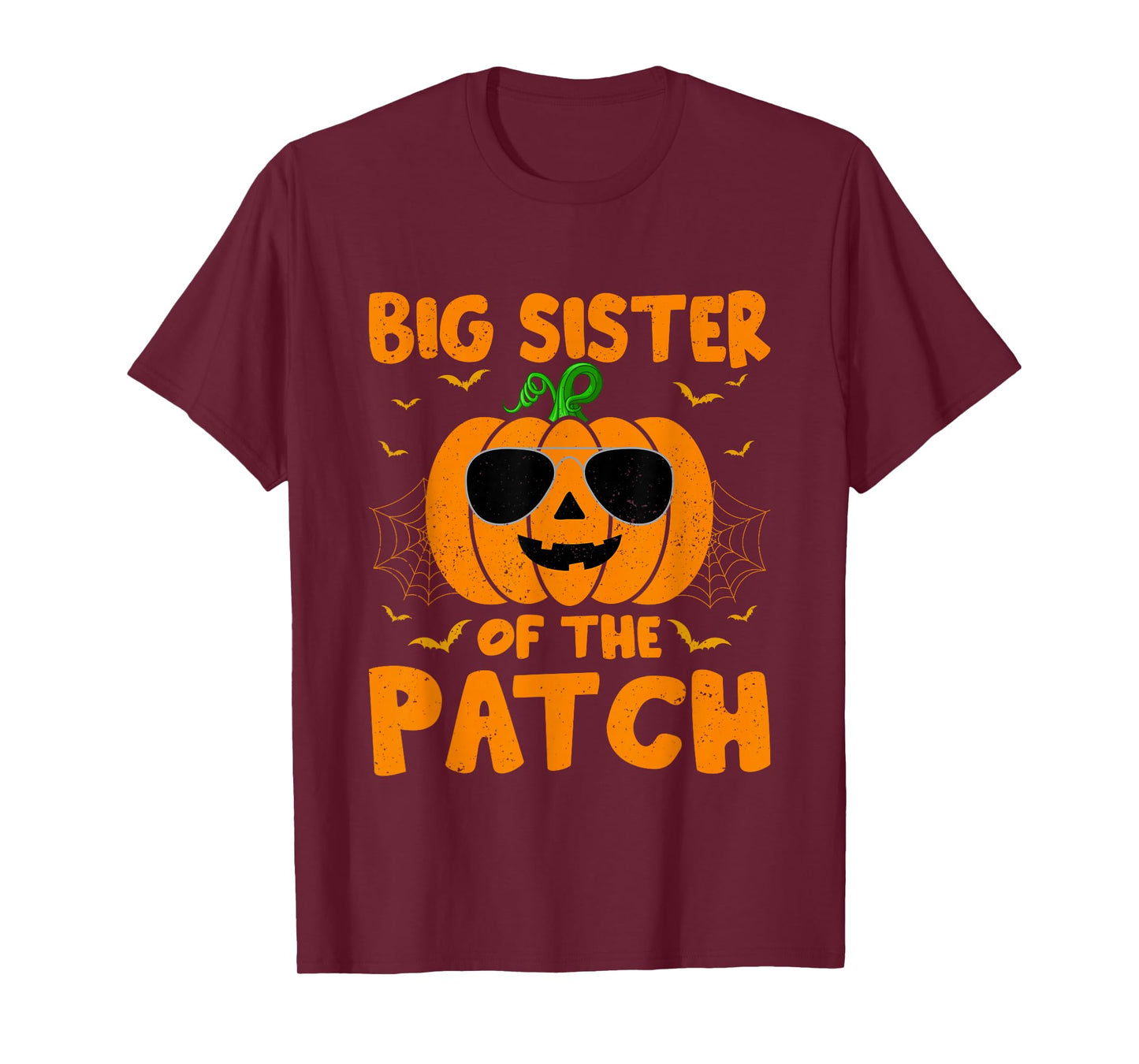 Pumpkin Big Sister Of The Patch Group Costume Halloween T-Shirt