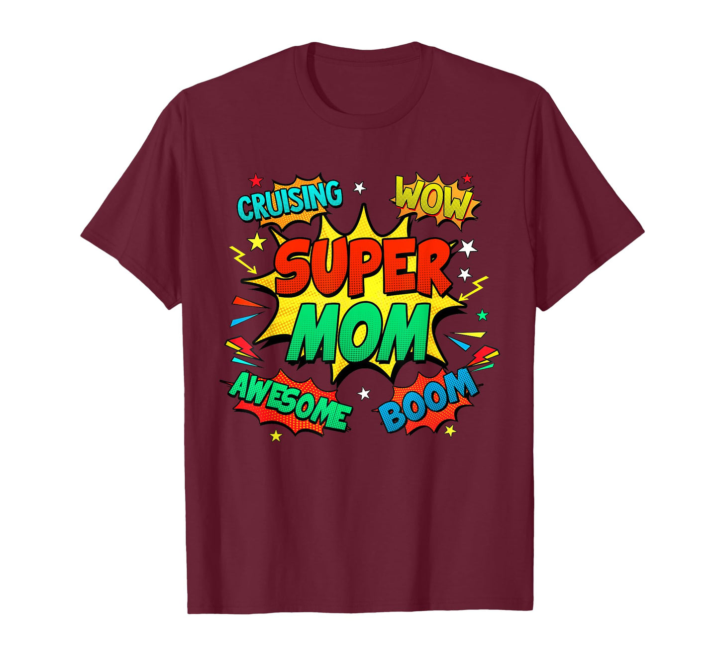 Superhero Mom Costume For Women Comic Book Birthday T-Shirt