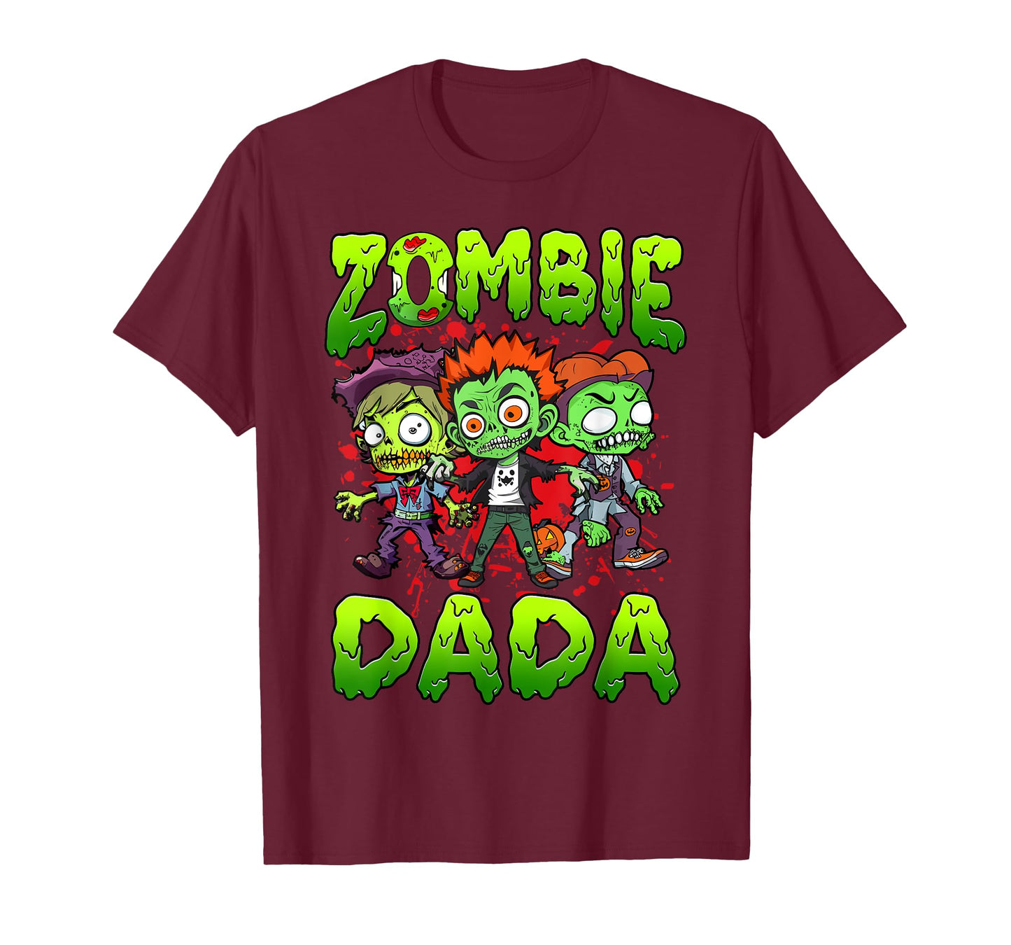 Zombie Dada Halloween Costume Family Matching T-Shirt