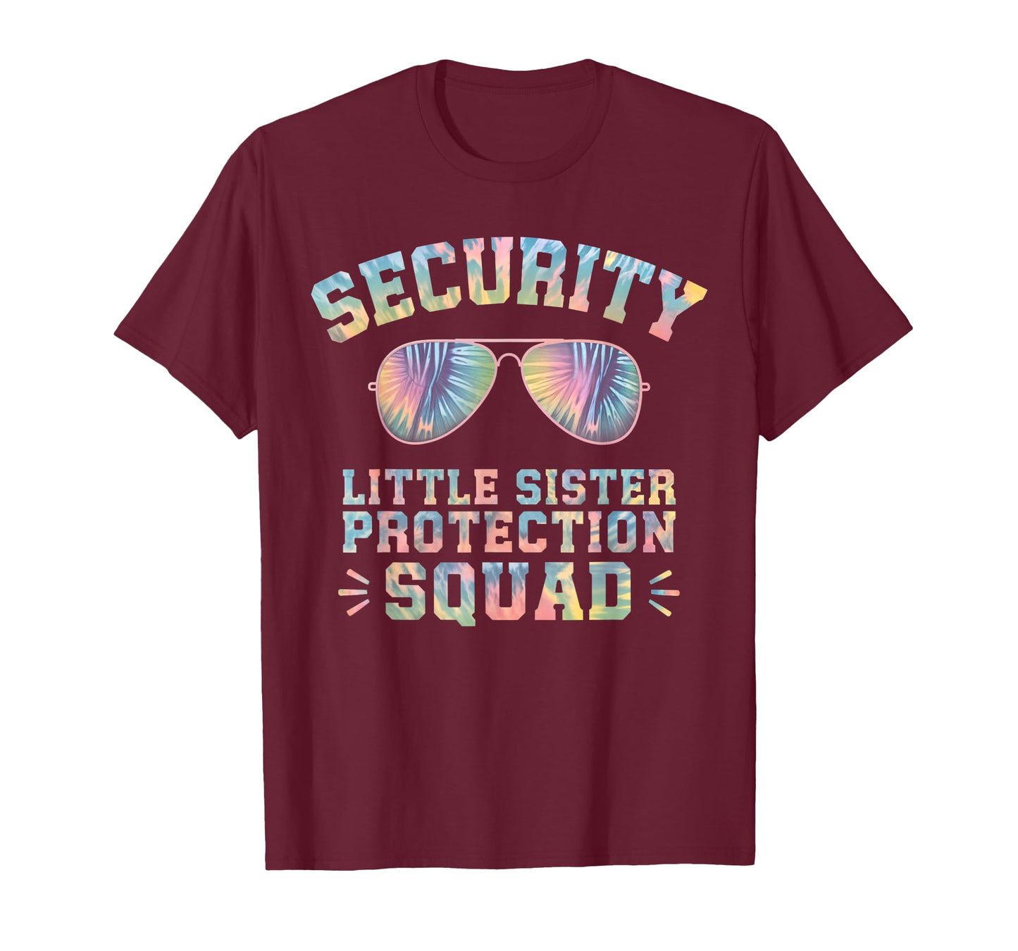 Security Little Sister Protection Squad Funny Brothers Boys T-Shirt